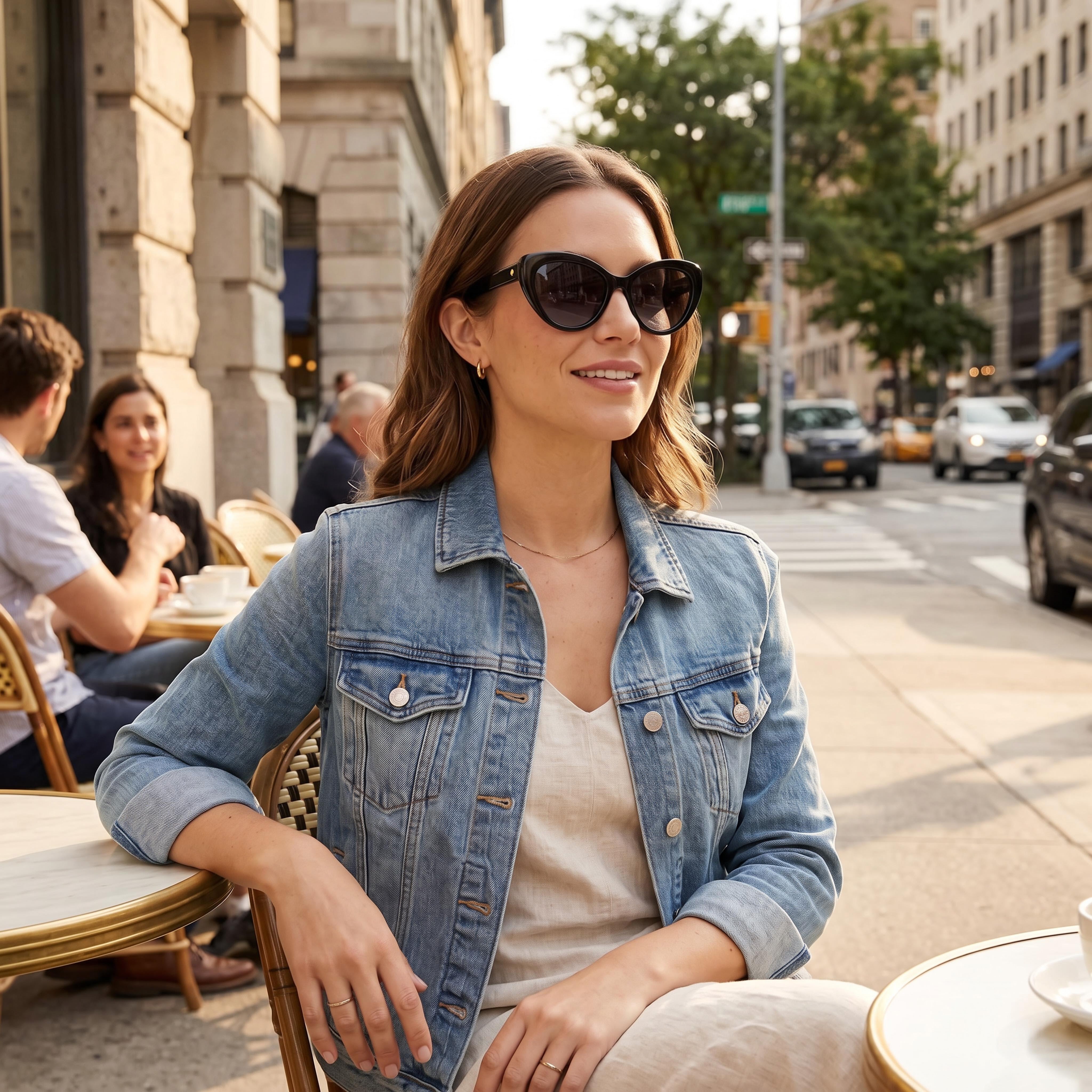 kate spade new york Casual Women's Black Ecological Oil Frame Dark Grey Shaded 100% UV Protection Non-Polarized 53mm Sunglasses, Photo 5