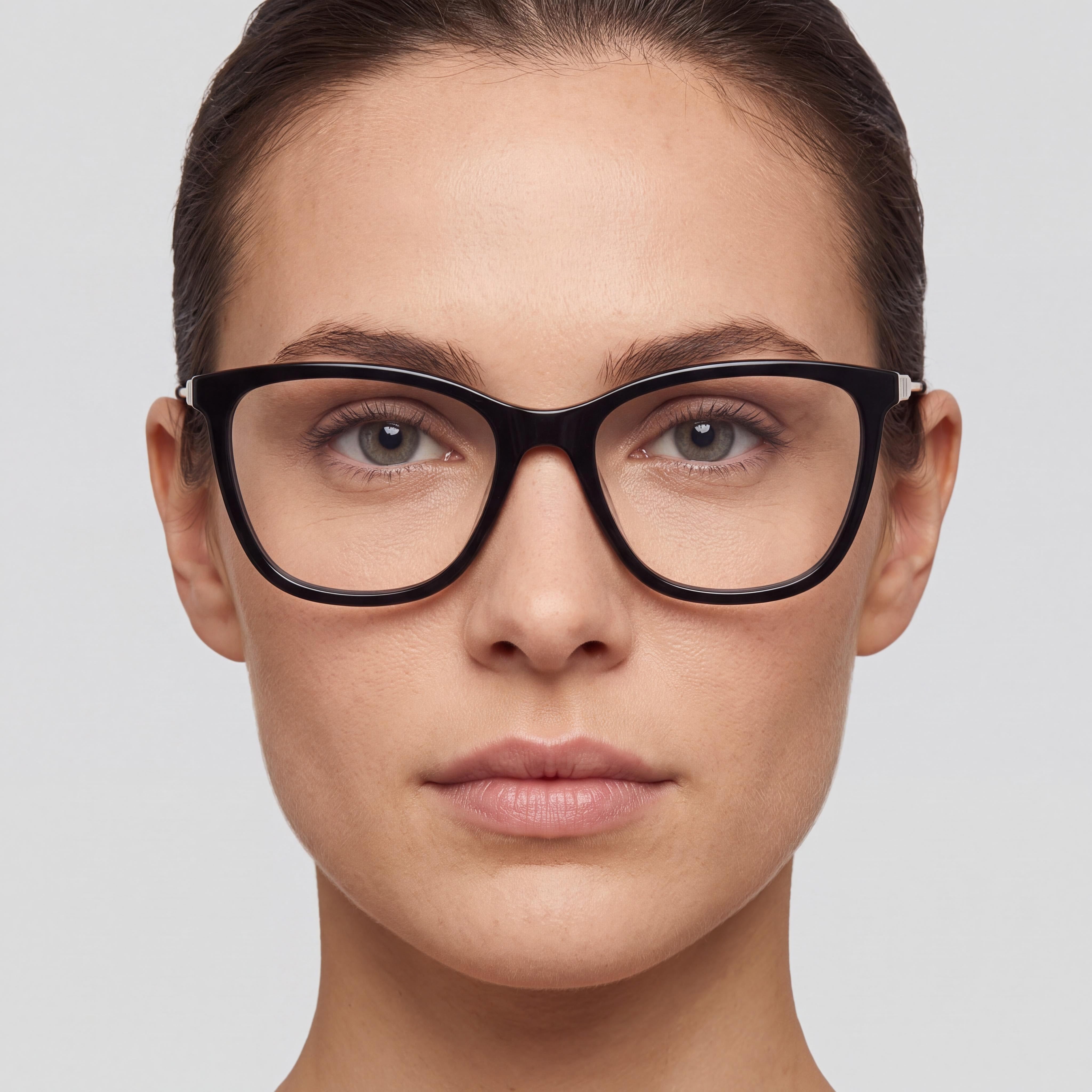 Carolina Herrera CH 0071 Gafas de acetato negro para mujer 54-18-145, Photo 3