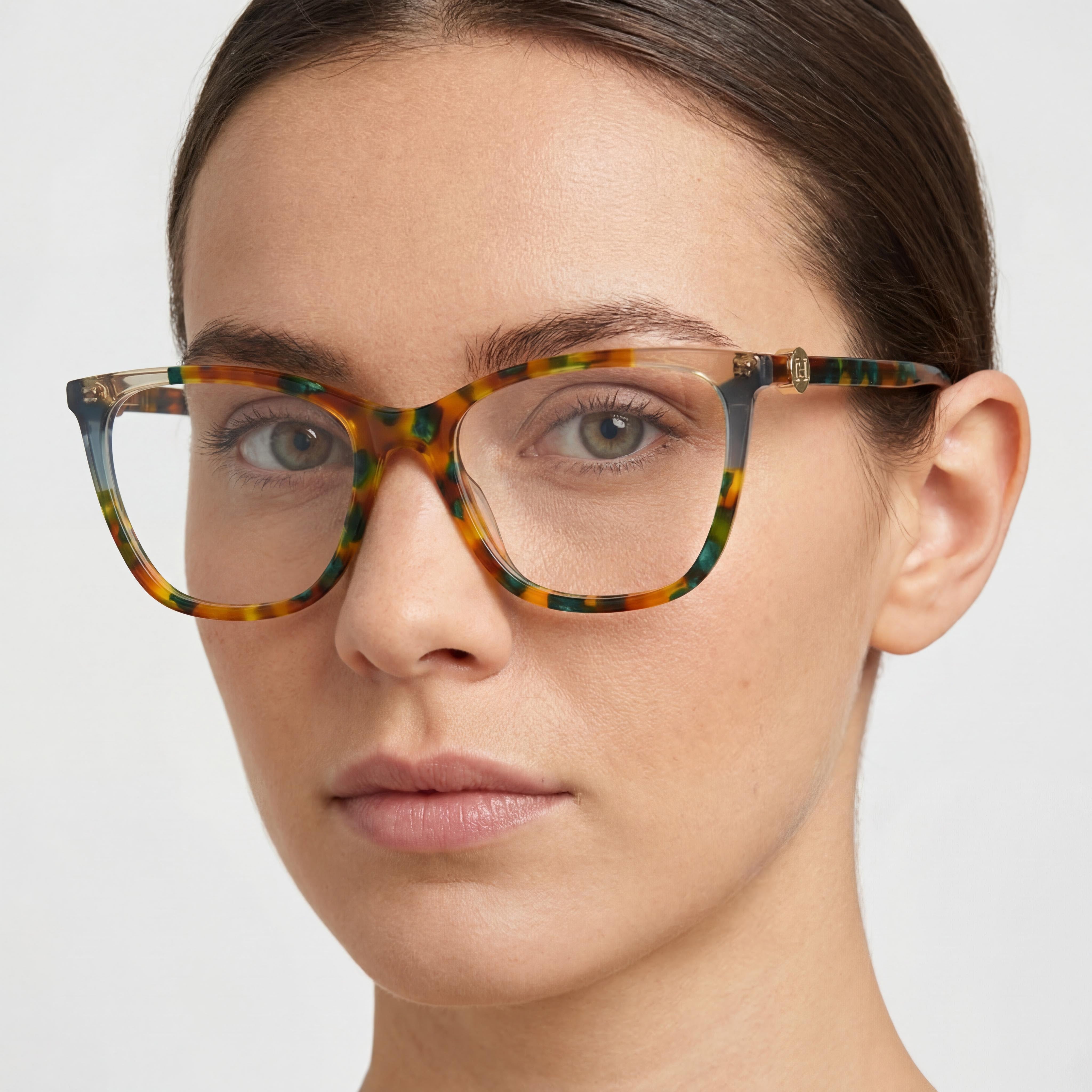 Carolina Herrera Modern Women's Cat Eye Acetate Optical Frame Green Havana Green 53-17-145, Photo 4