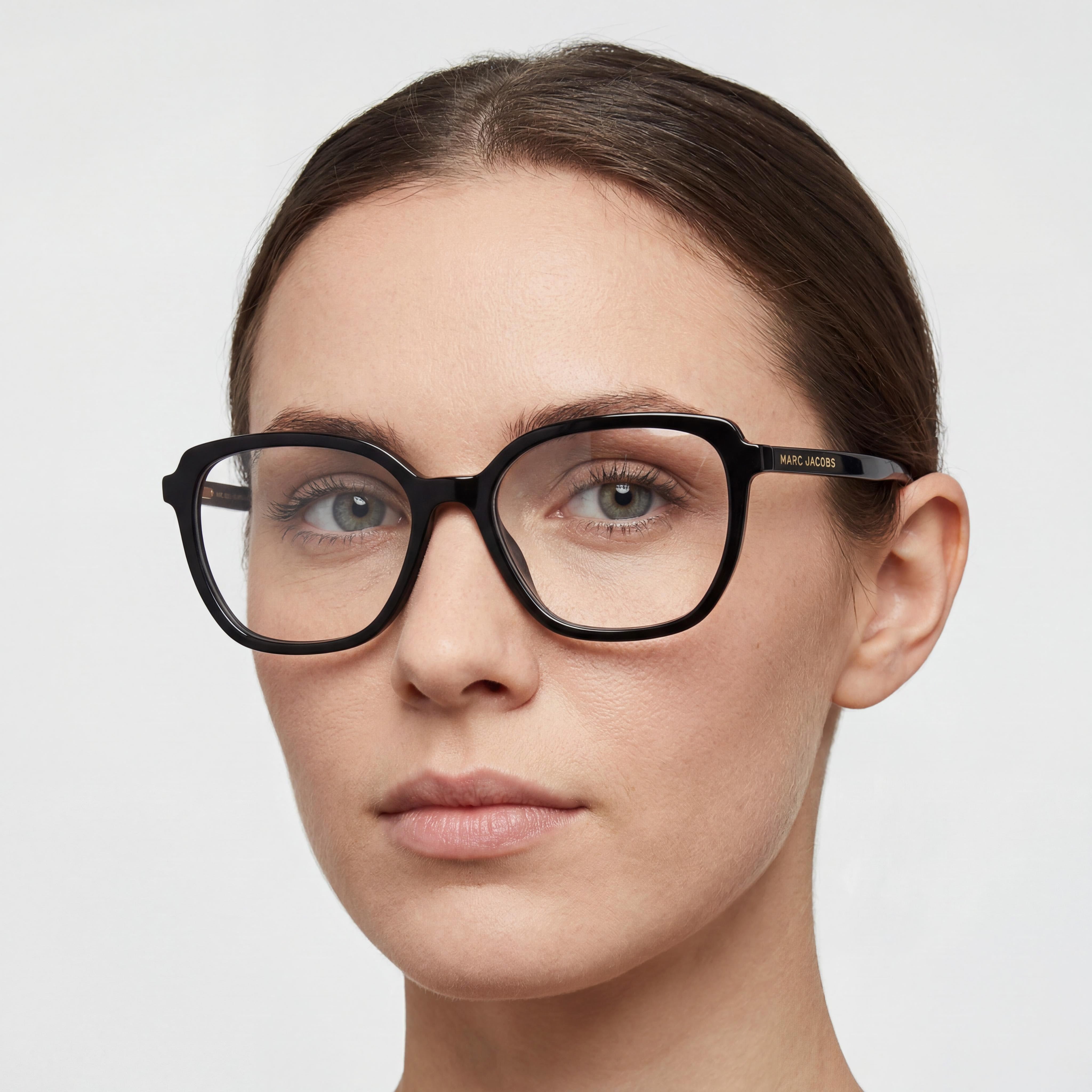 Marc Jacobs Marc 661 Women's Black Plastic Eyeglasses with Polycarbonate Lenses, Size 53-16-140, Photo 4