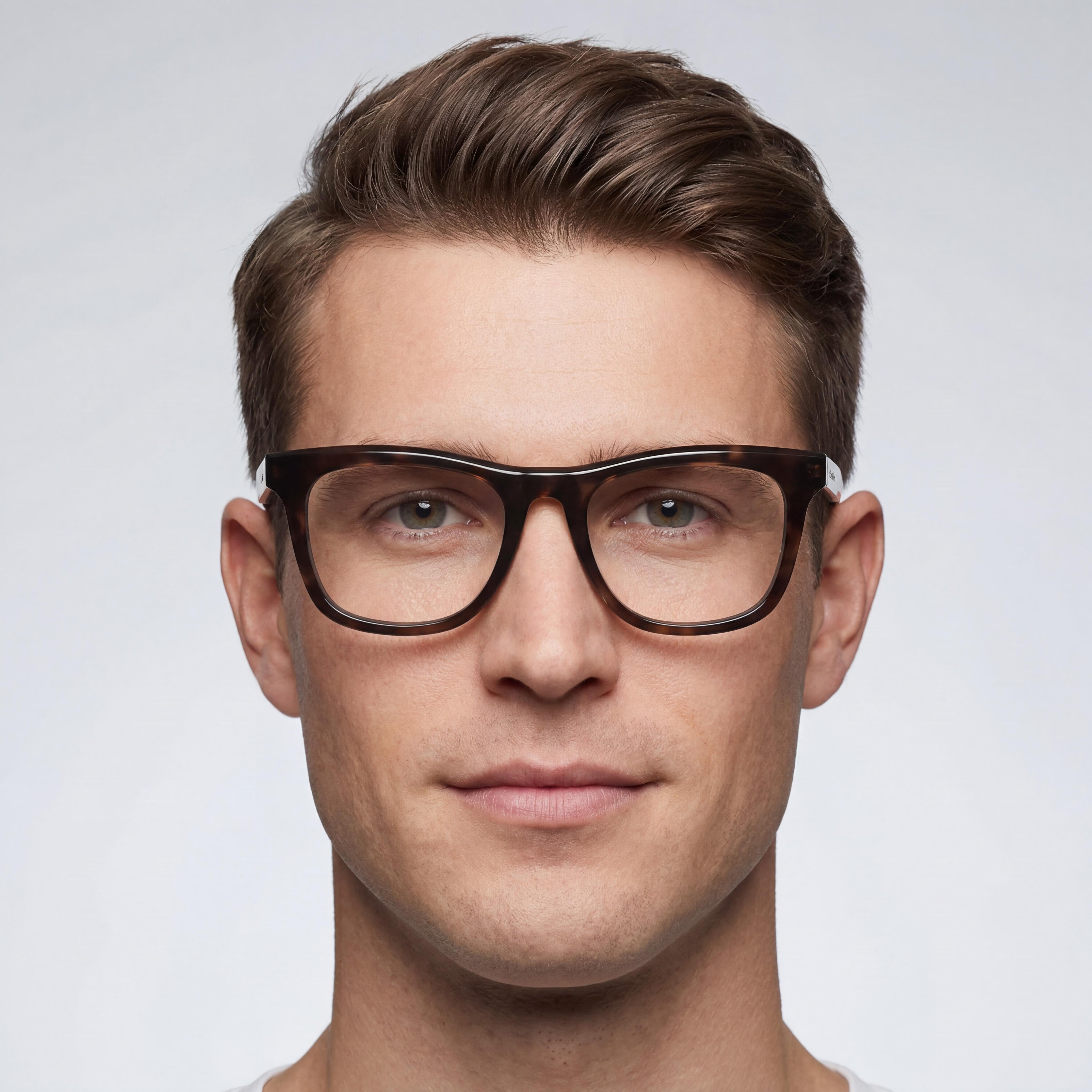 Calvin Klein Modern Collection Men's Eyewear with Havana Acetate Frame and Polycarbonate Lenses, 52 Millimeters, Photo 4