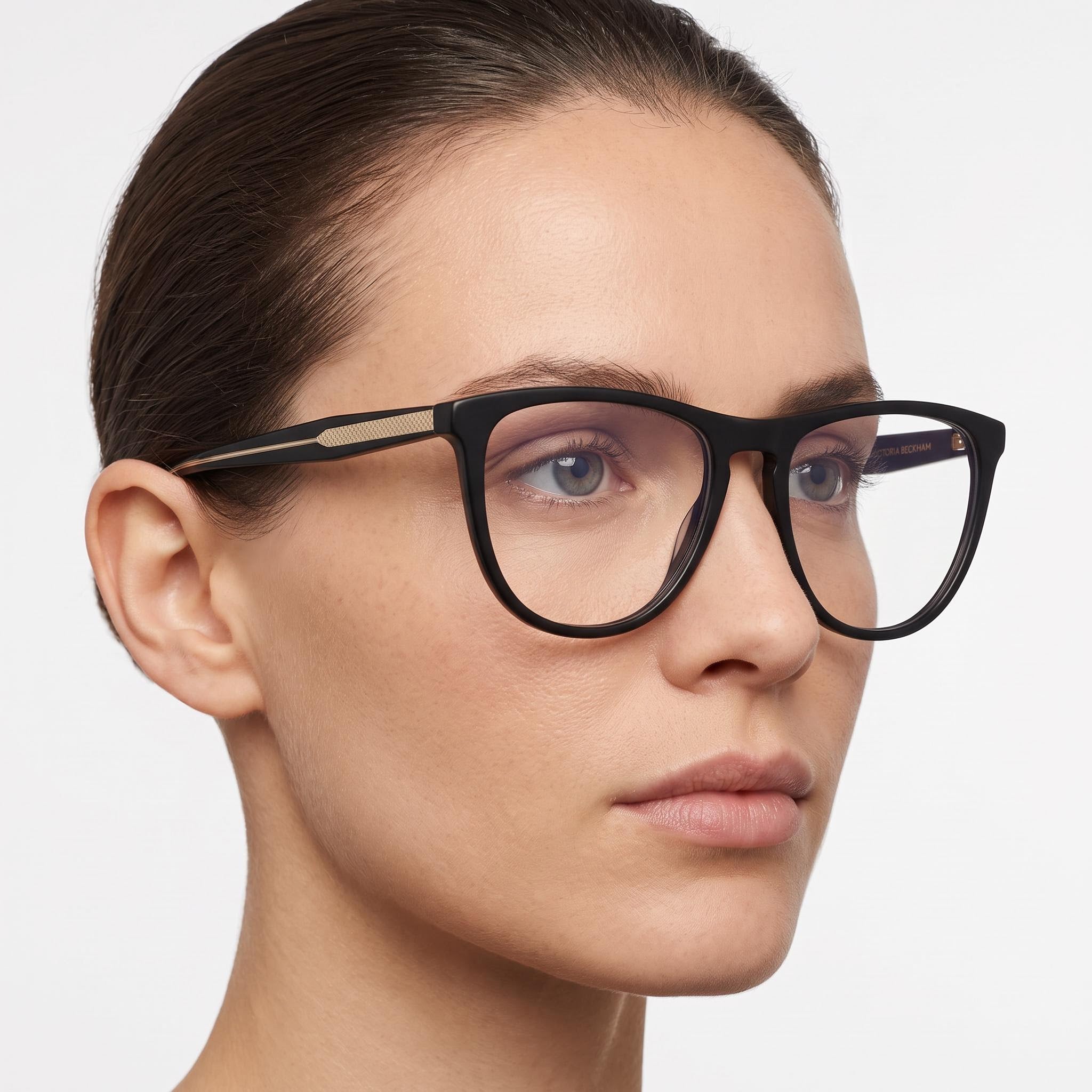 Gafas oftálmicas negras Victoria Beckham Vb2672 para mujer, tamaño de lente 56 mm, puente 15 mm, patilla 140 mm, Photo 4