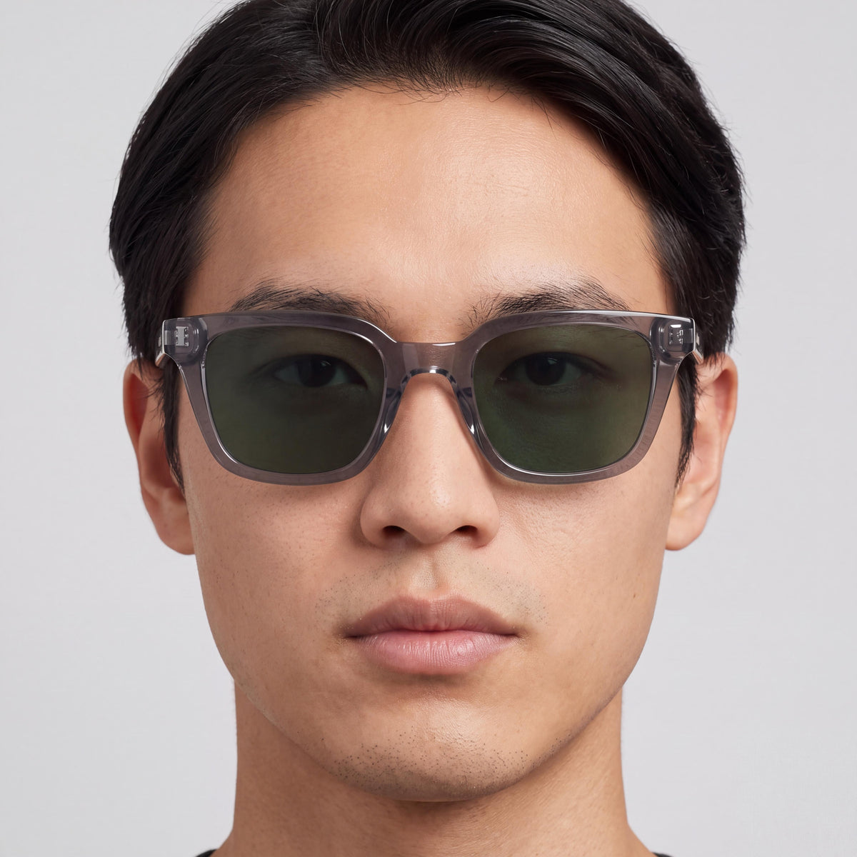 Calvin Klein Ck24506s Unisex Grey Plant-Based Resin Frame Solid Dark Green Tritan Renew UV Sunglasses 49mm, Photo 4