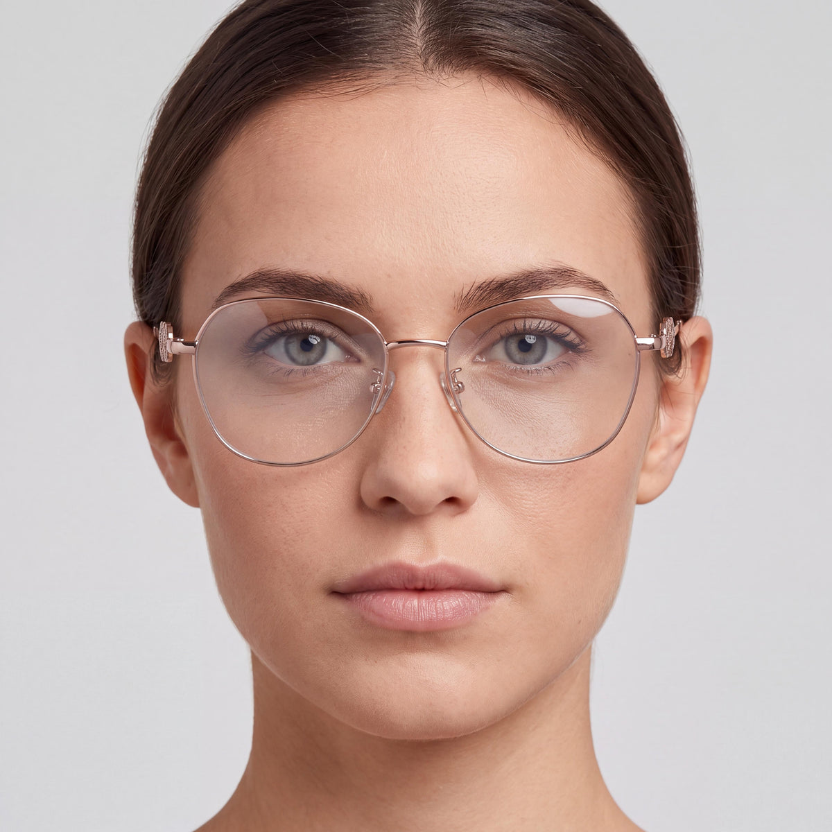 GUESS Gu50256-d Black Frame Material in Shiny Rose Gold Polycarbonate Lens Unisex Eyewear 52mm, Photo 5