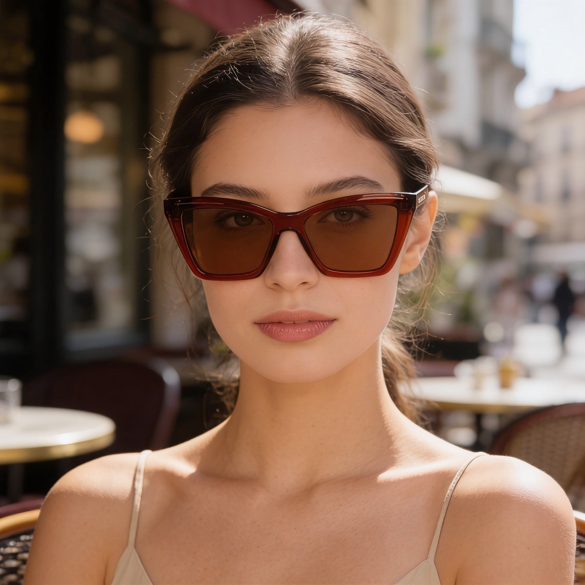 Ferragamo Women's Sf2039se Acetate Transparent Rust Non-Polarized UV 400 Eyewear 53-17-145, Photo 5