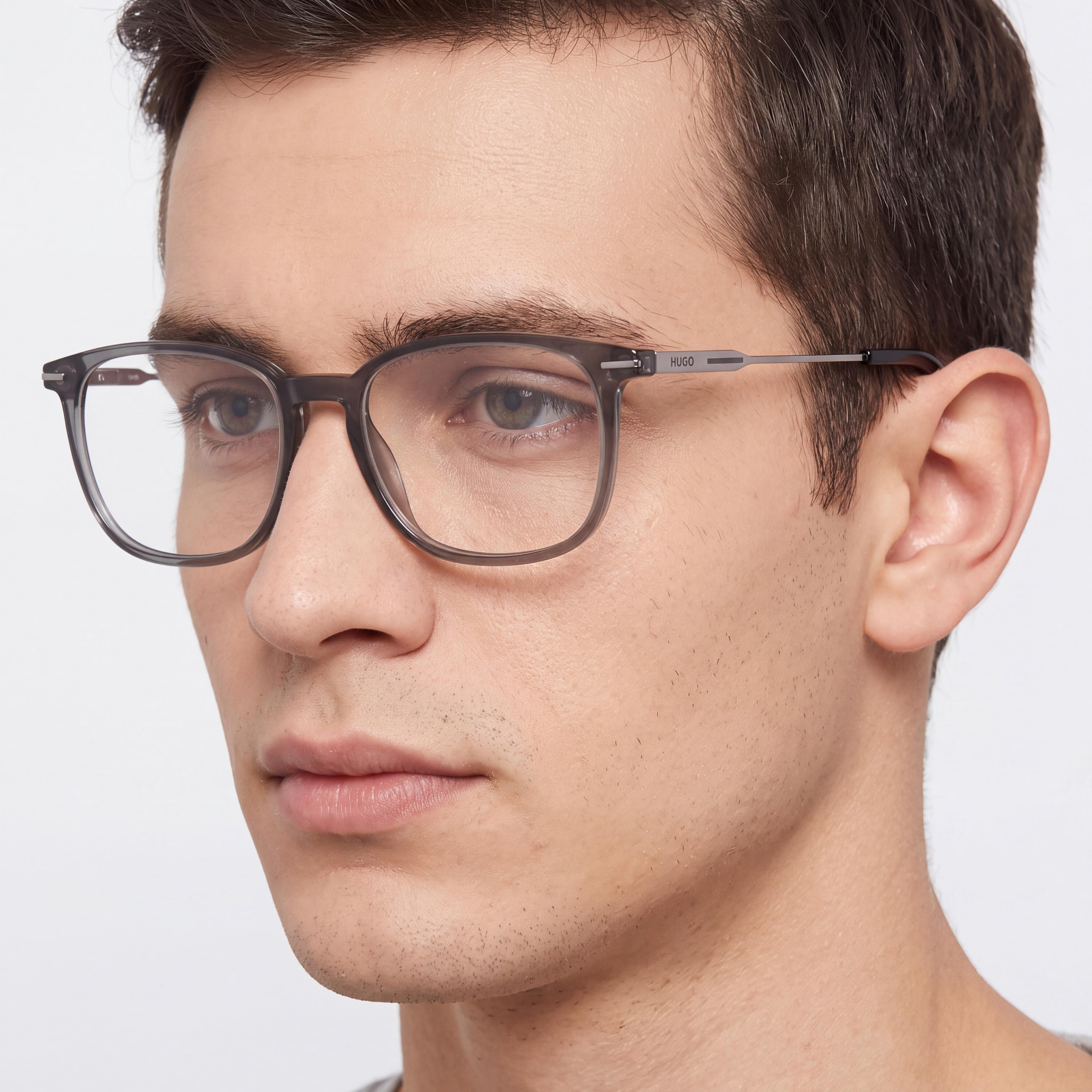 HUGO Hg 1205 Unisex Sunglasses with Magnesium Frame and Grey Polycarbonate Non-Polarised Lenses 52mm, Photo 4