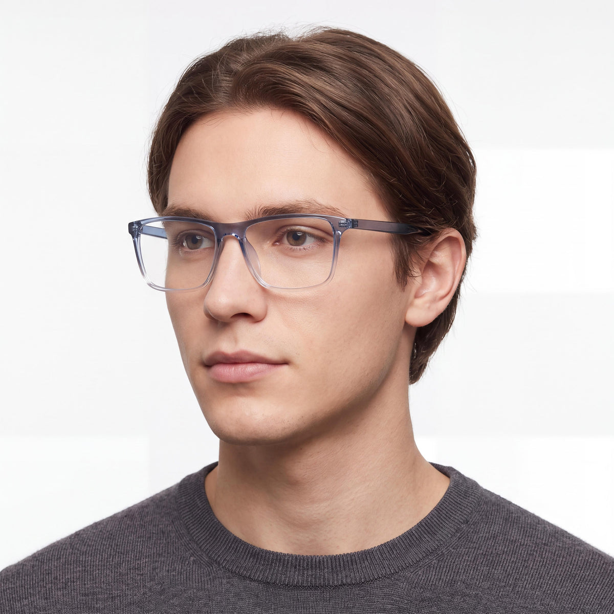 Nike 7125 N Gafas de uso diario oftálmicas unisex Ocean Fog Fade con lentes transparentes de plástico 54-15-145, Photo 4