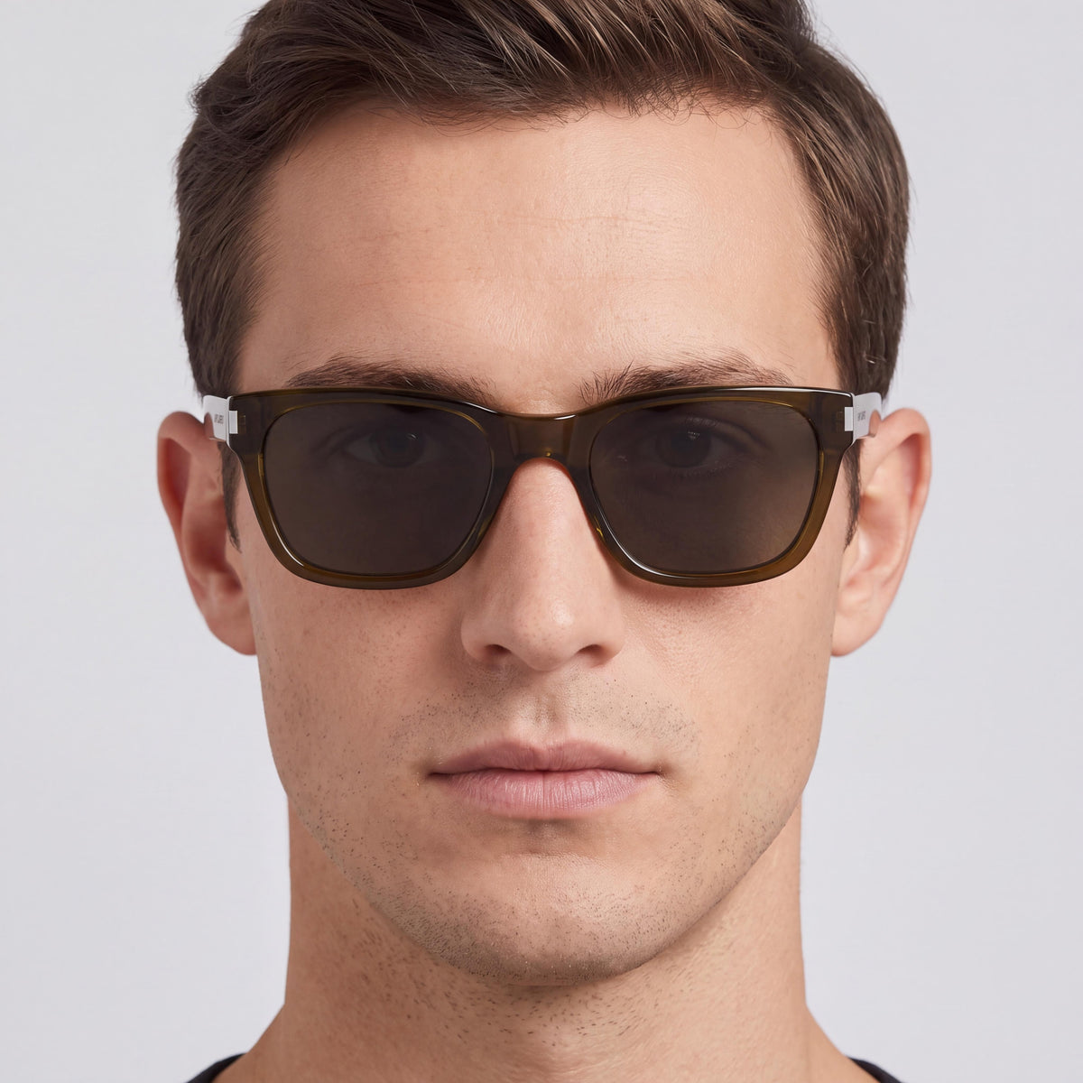 SAINT LAURENT SL 874 Men's Rectangle Brown Acetate Non-Polarized Sunglasses 52mm, Photo 4
