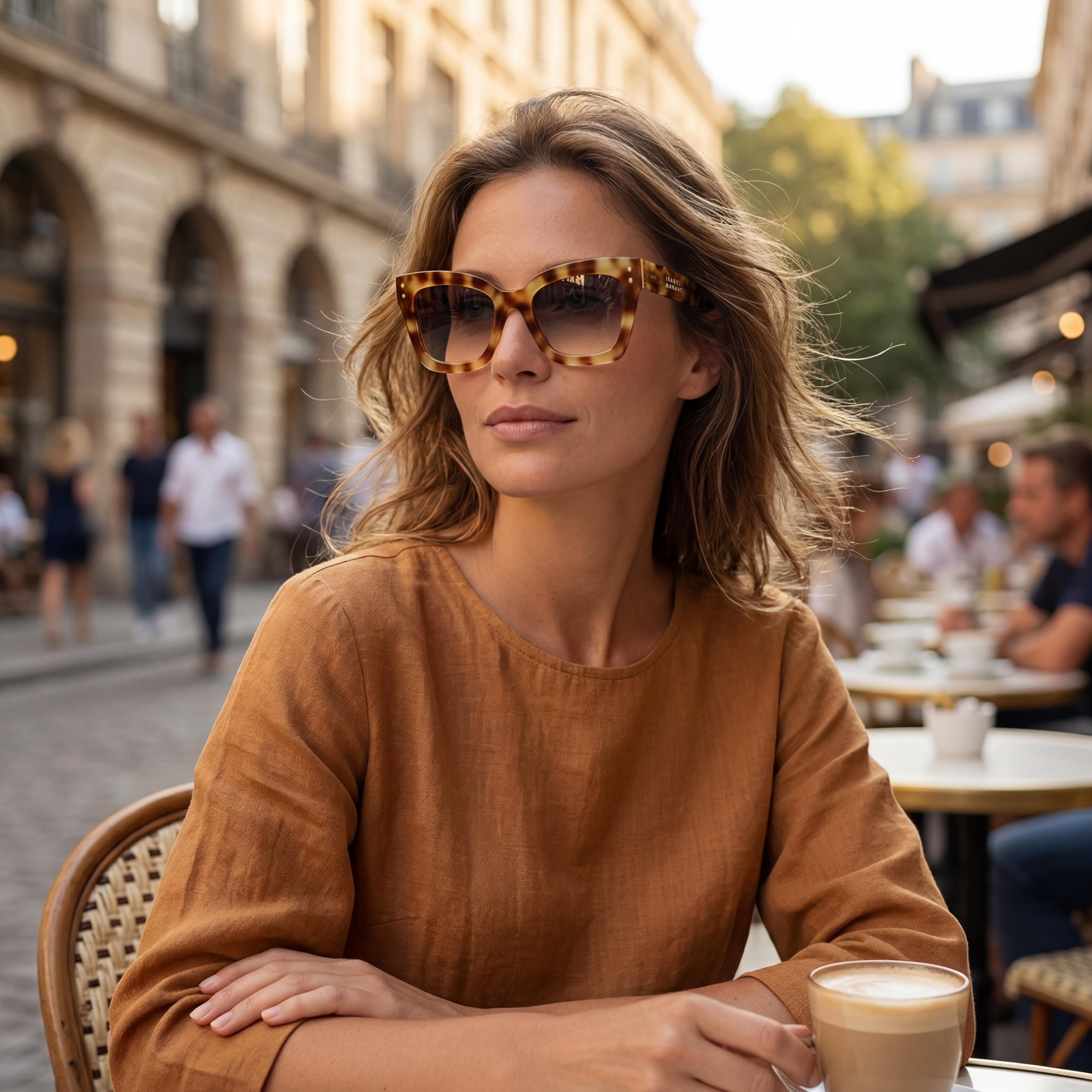 Isabel Marant Trendy Acetate Women's Havana Honey Grey Acetate Frame UV Protected 52mm Sunglasses, Photo 6