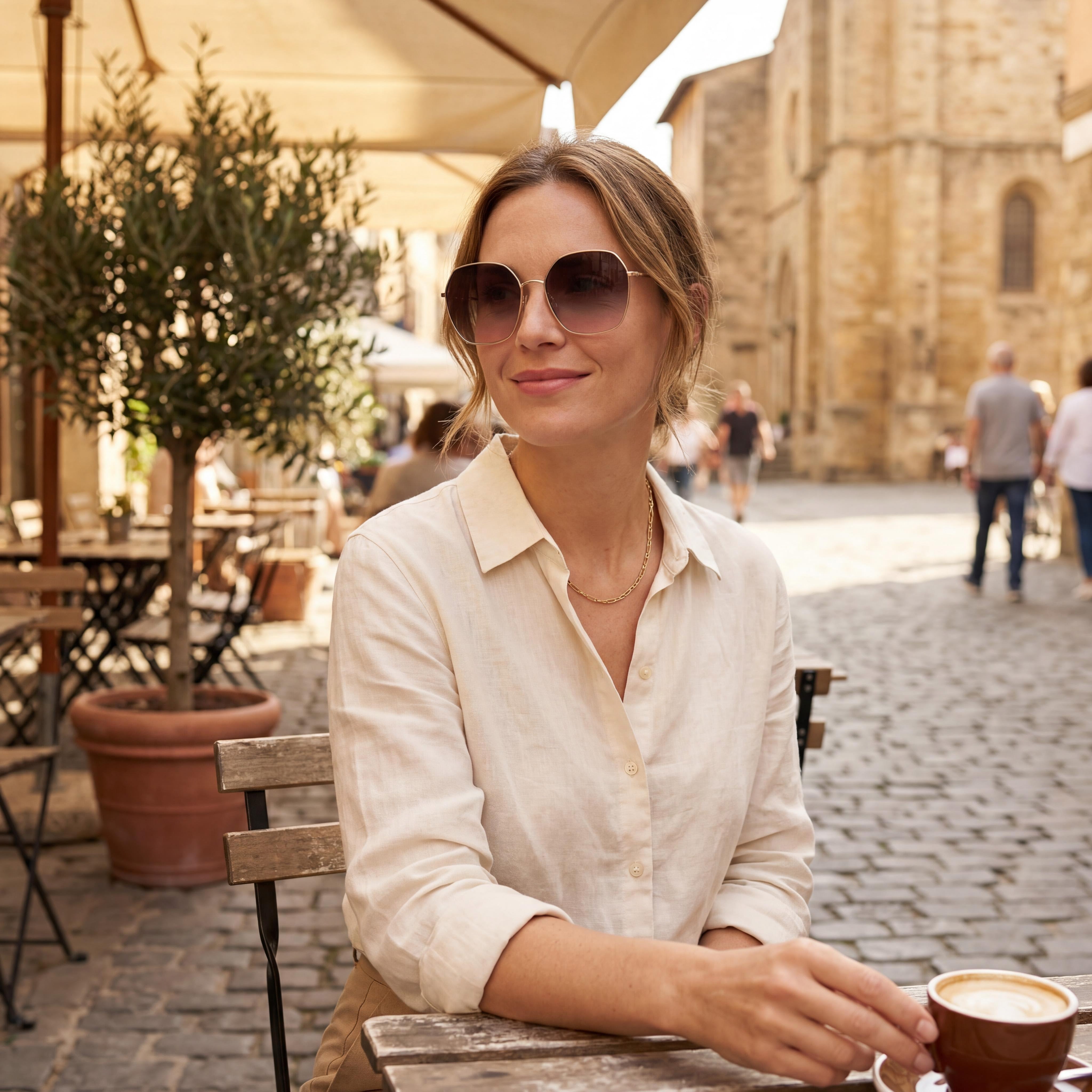 kate spade new york Casual Women's Stainless Steel Rose Gold Brown Shaded Gradient Non-Polarized UV 400 Sunglasses 57mm, Photo 4