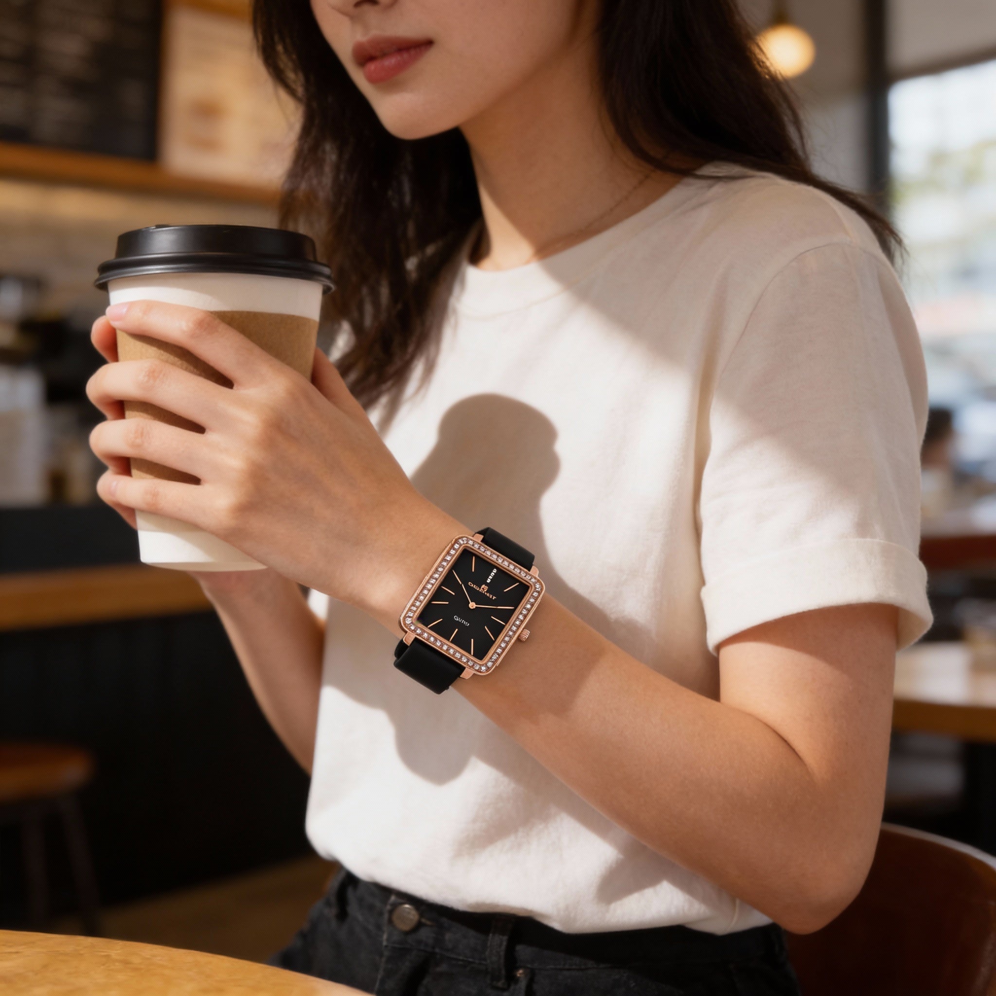 Oceanaut strap Women's Black Dial Quartz Water Resistant Watch, Photo 4