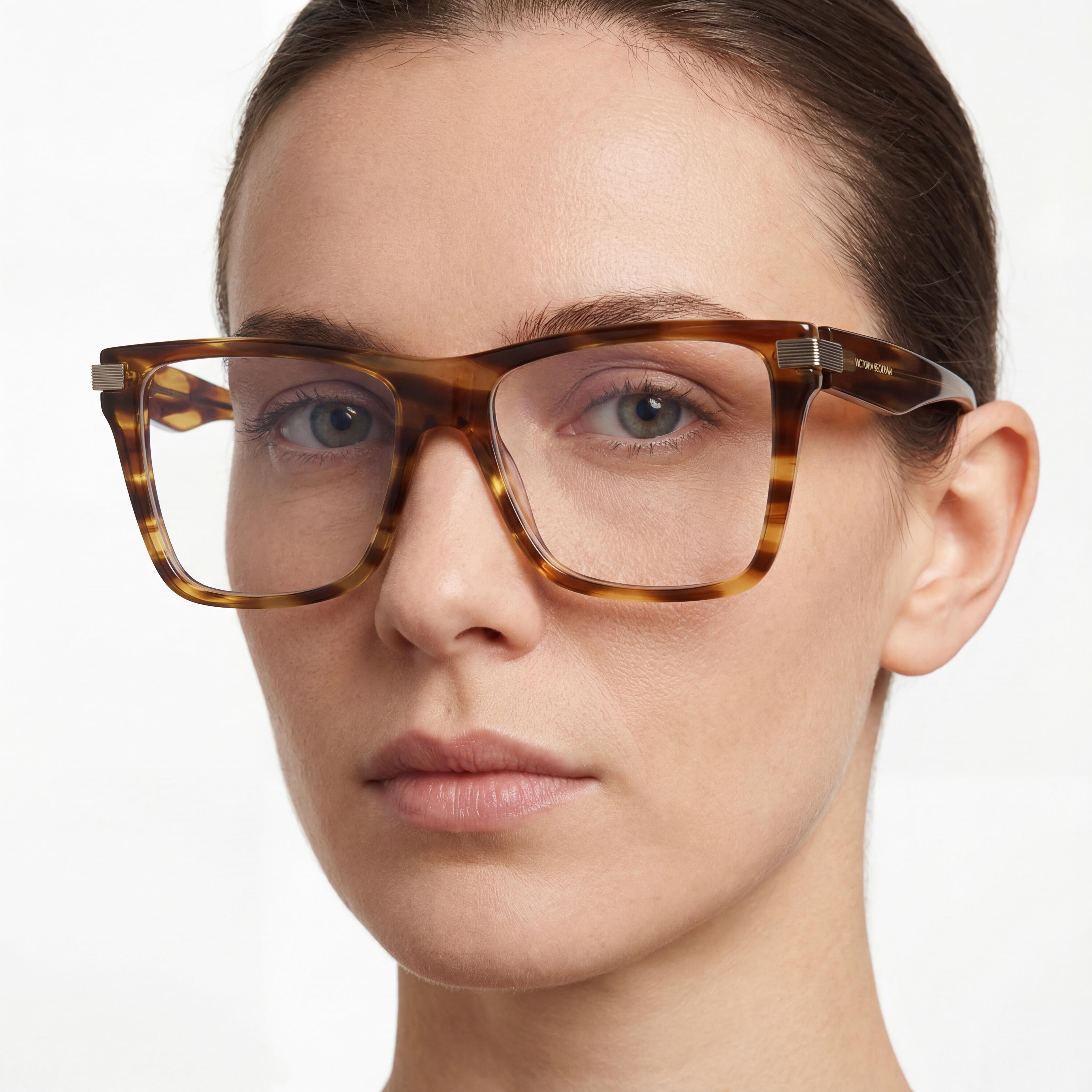 Gafas Oftálmicas Victoria Beckham Vb2677 para Mujer en Color Tabaco Rayado, Tamaño 53 mm Lente, 15 mm Puente, 140 mm Patilla, Photo 4