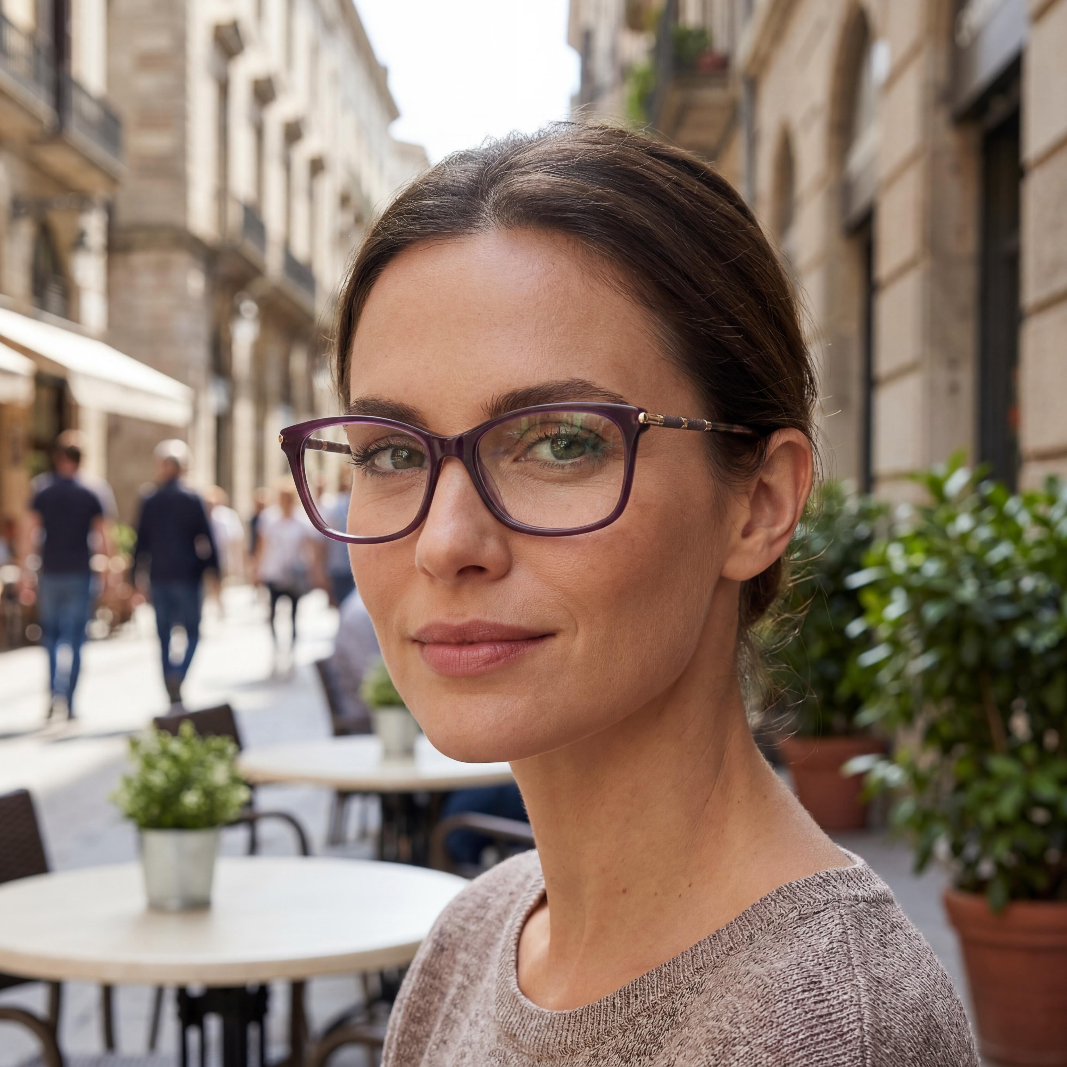 Carolina Herrera HER 0198 Women's Classic Style Violet Havana Plastic Frame Non-Polarized Eyewear 53mm, Photo 5
