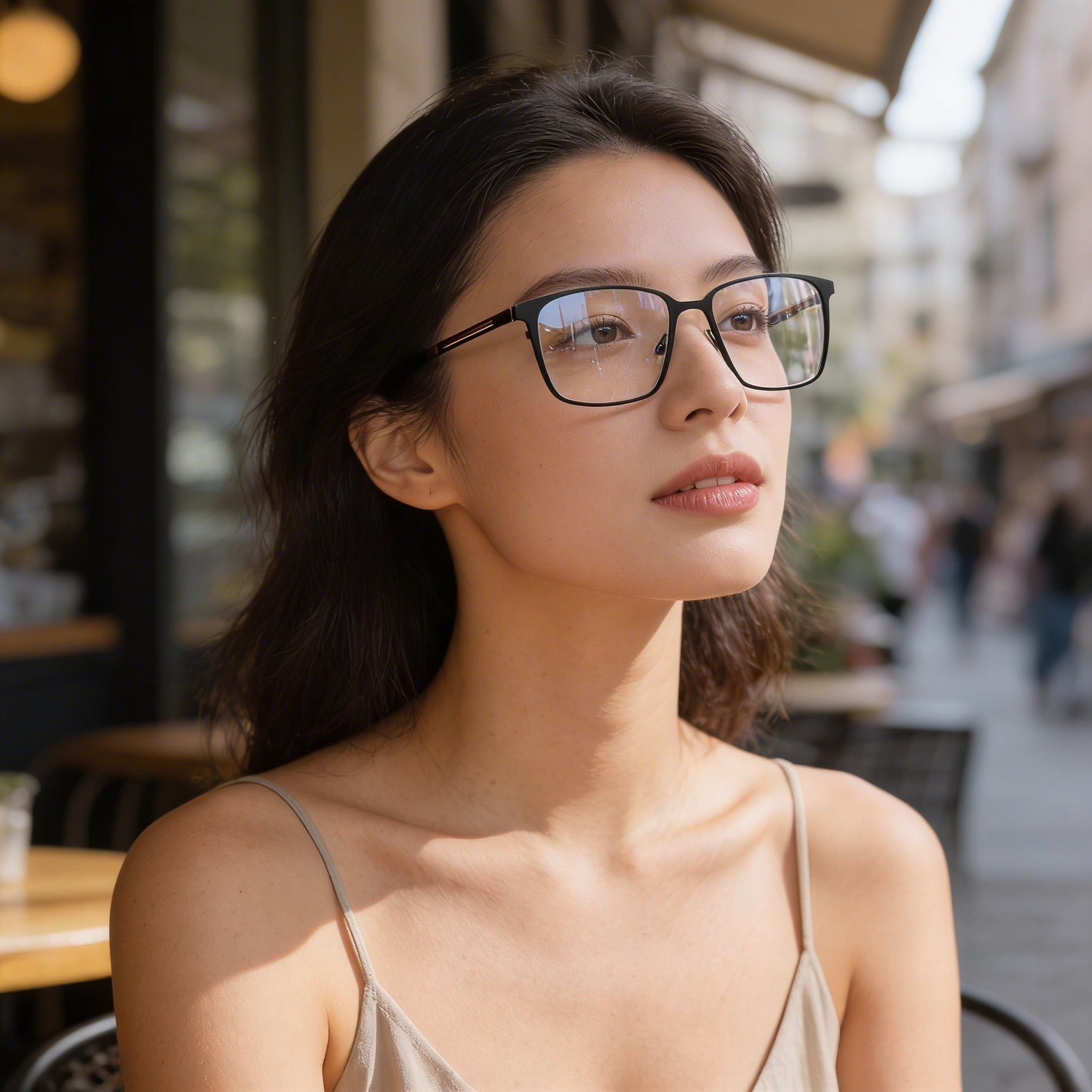 Flexon E1159 Unisex Acetate Matte Black Eyeglasses 54-18-145, Photo 6