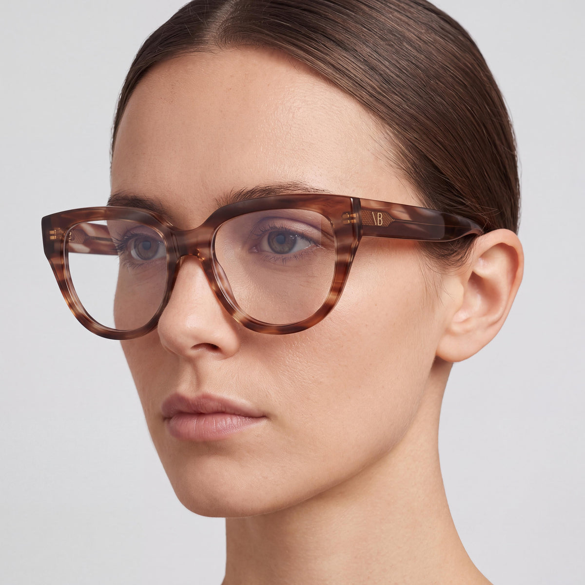 Victoria Beckham Vb2674 Women's Brown Striped Eyeglasses 53-17-140, Photo 5