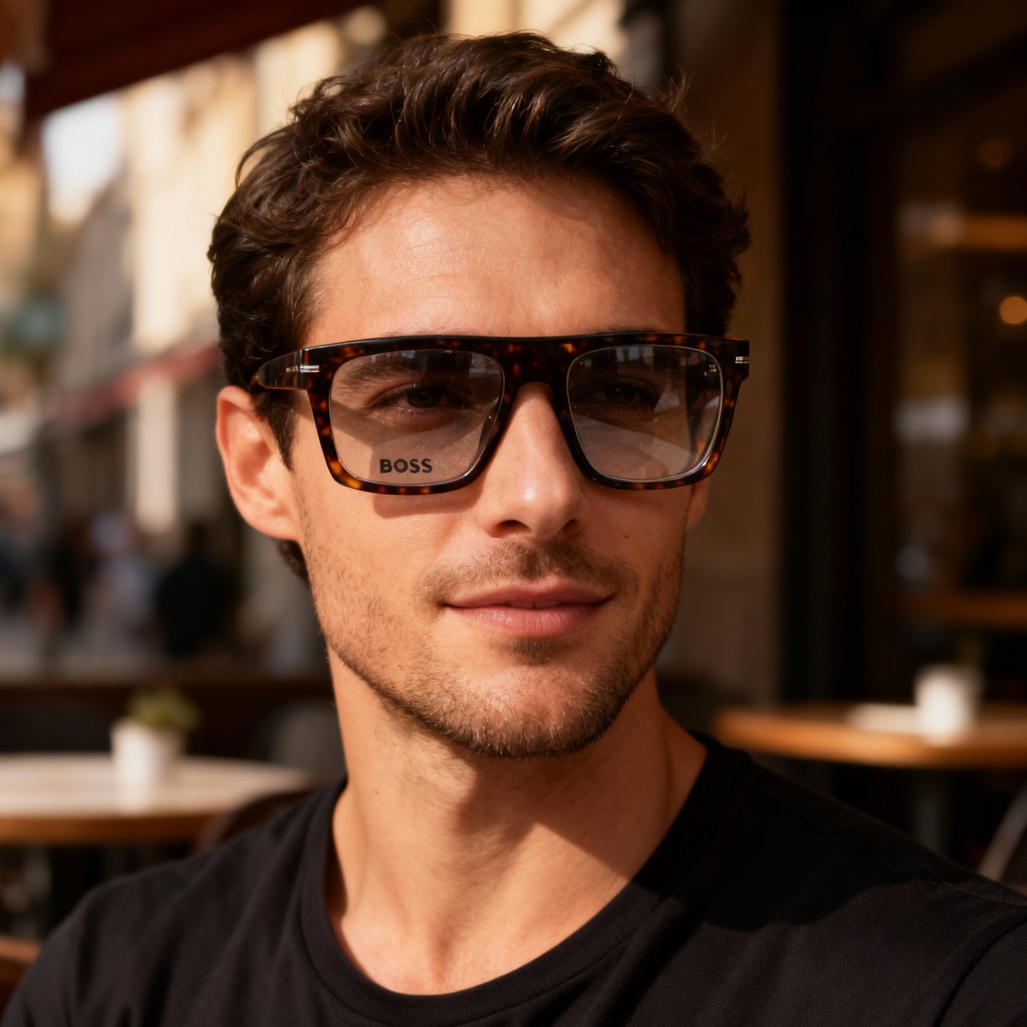 Hugo Boss BOSS 1597 Men’s Havana ECO ACETATE Casual Non-Polarized Optical Eyeglasses 52-20-145mm, Photo 6