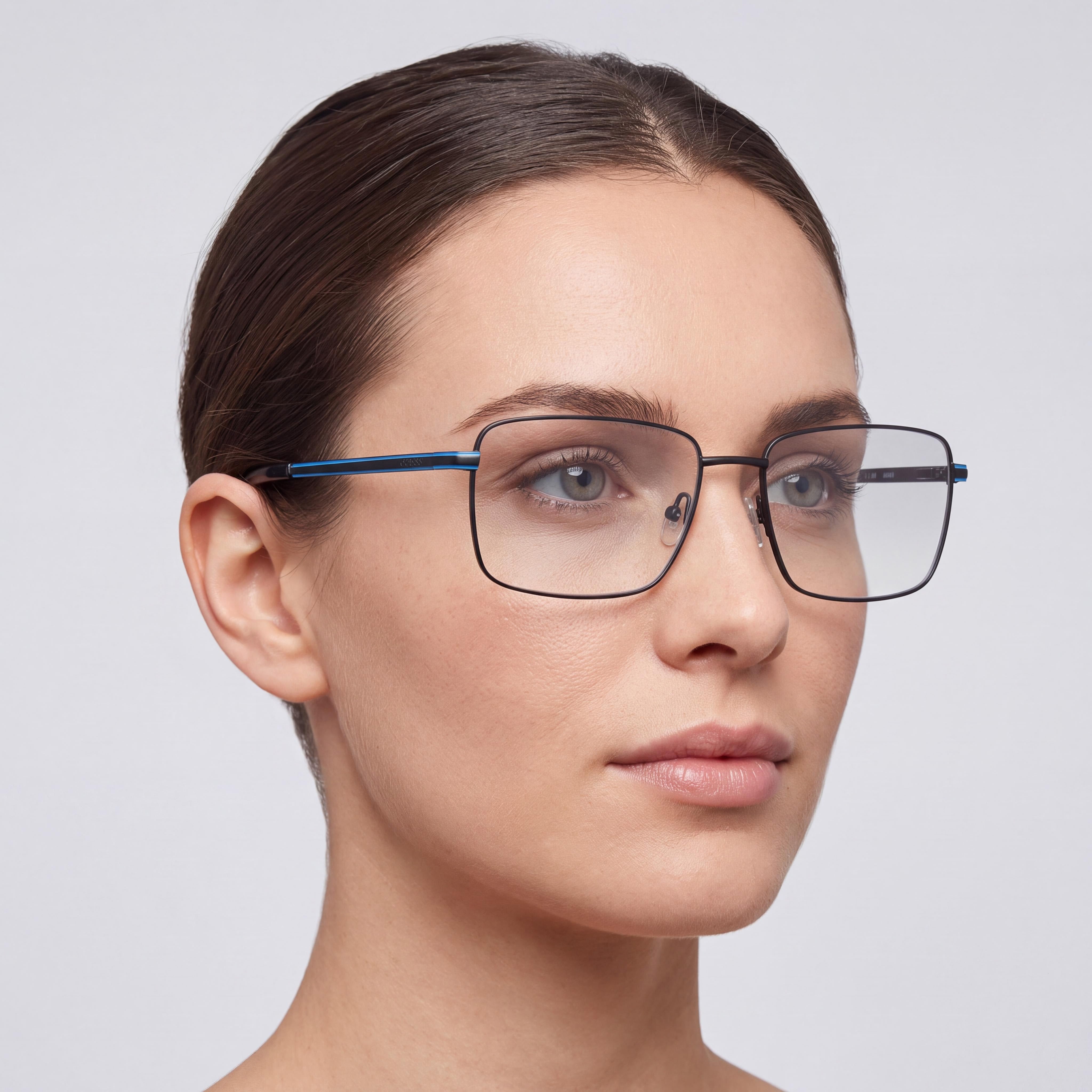 GUESS Women's Black Matte Eyeglasses Frames, Photo 4