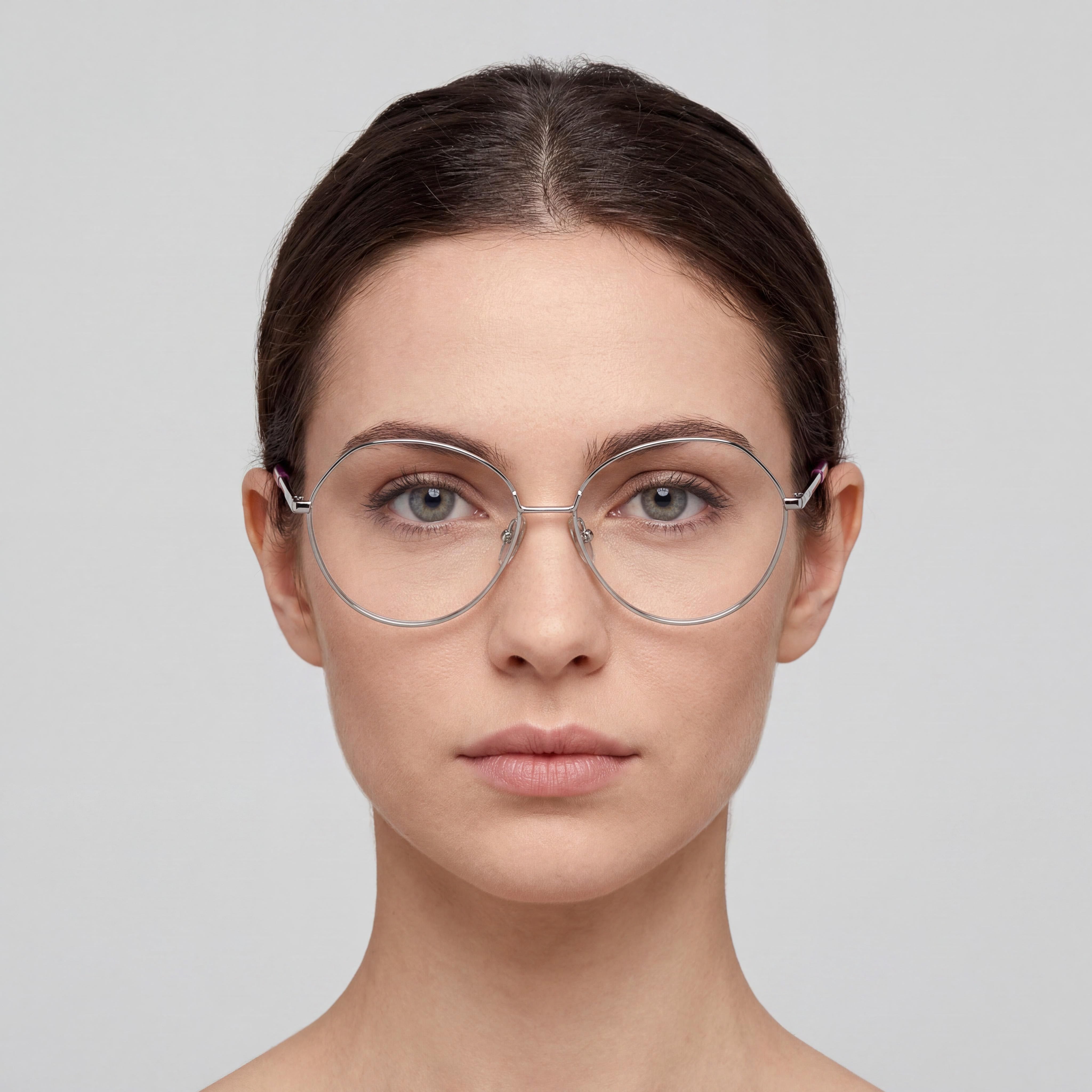 Gafas polarizadas MaxMara para mujer con montura de metal rutenio claro y lentes de policarbonato multicolor de 56 mm, Photo 4