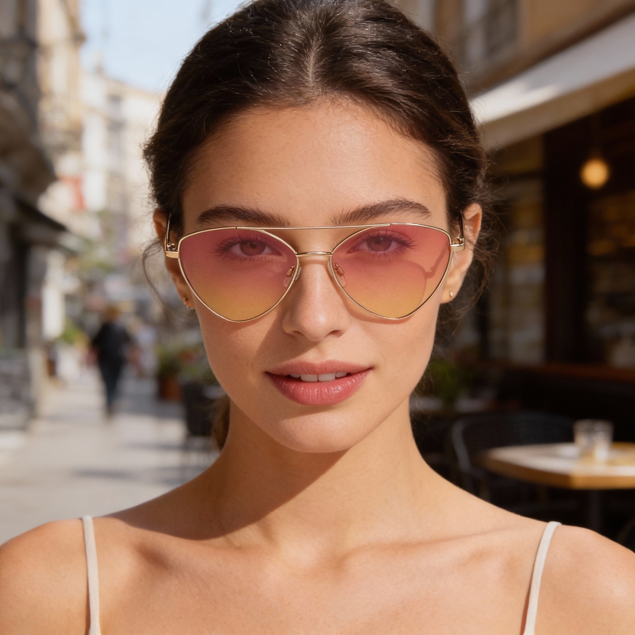 Gafas de sol Love Moschino Logo Pill para mujer, montura de acetato roja con lentes de acetato, 57-15-140 mm, protección UV, Photo 4