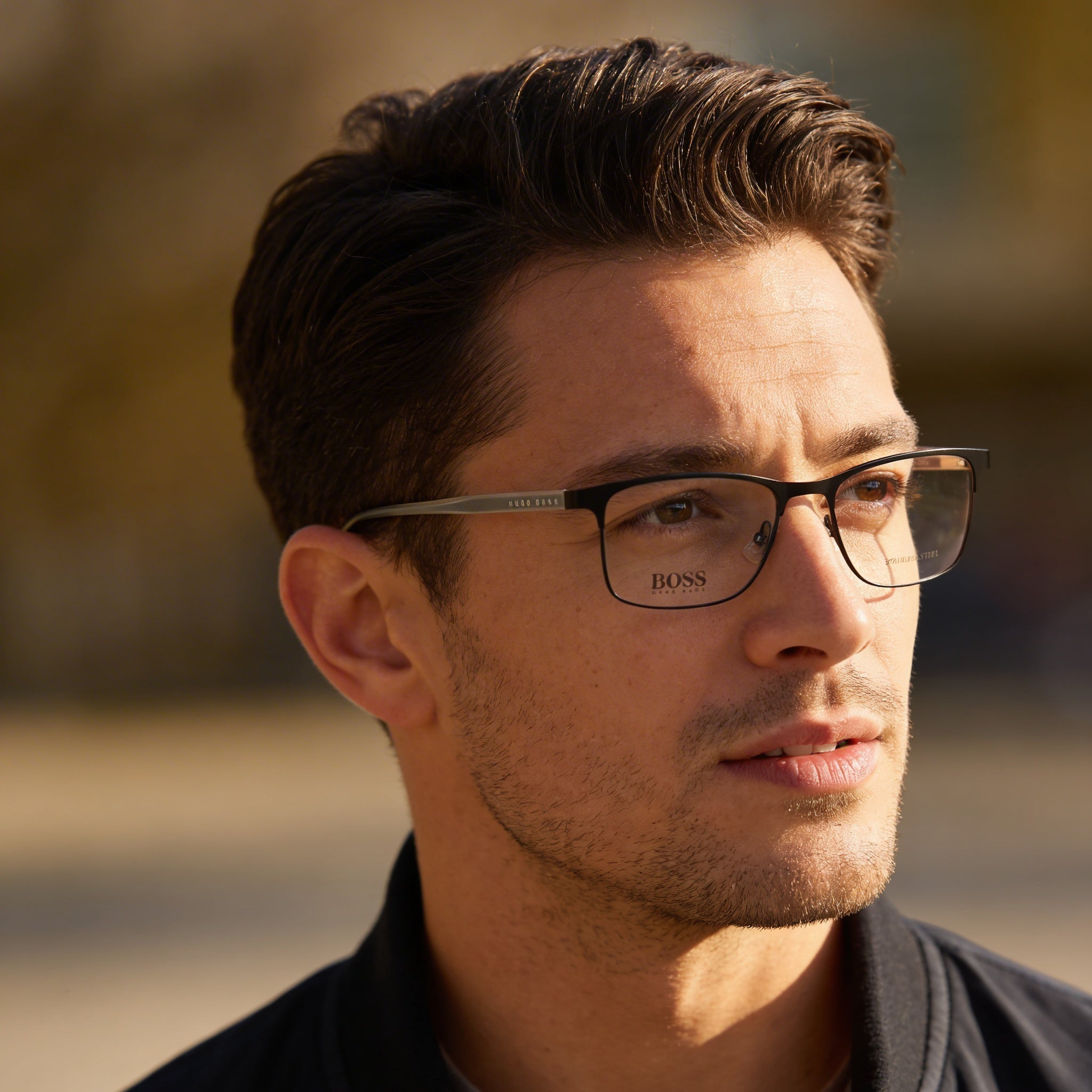 Hugo Boss Men's 0967/It Matt Black Metal Frame Optical Eyeglasses 54mm, Photo 4