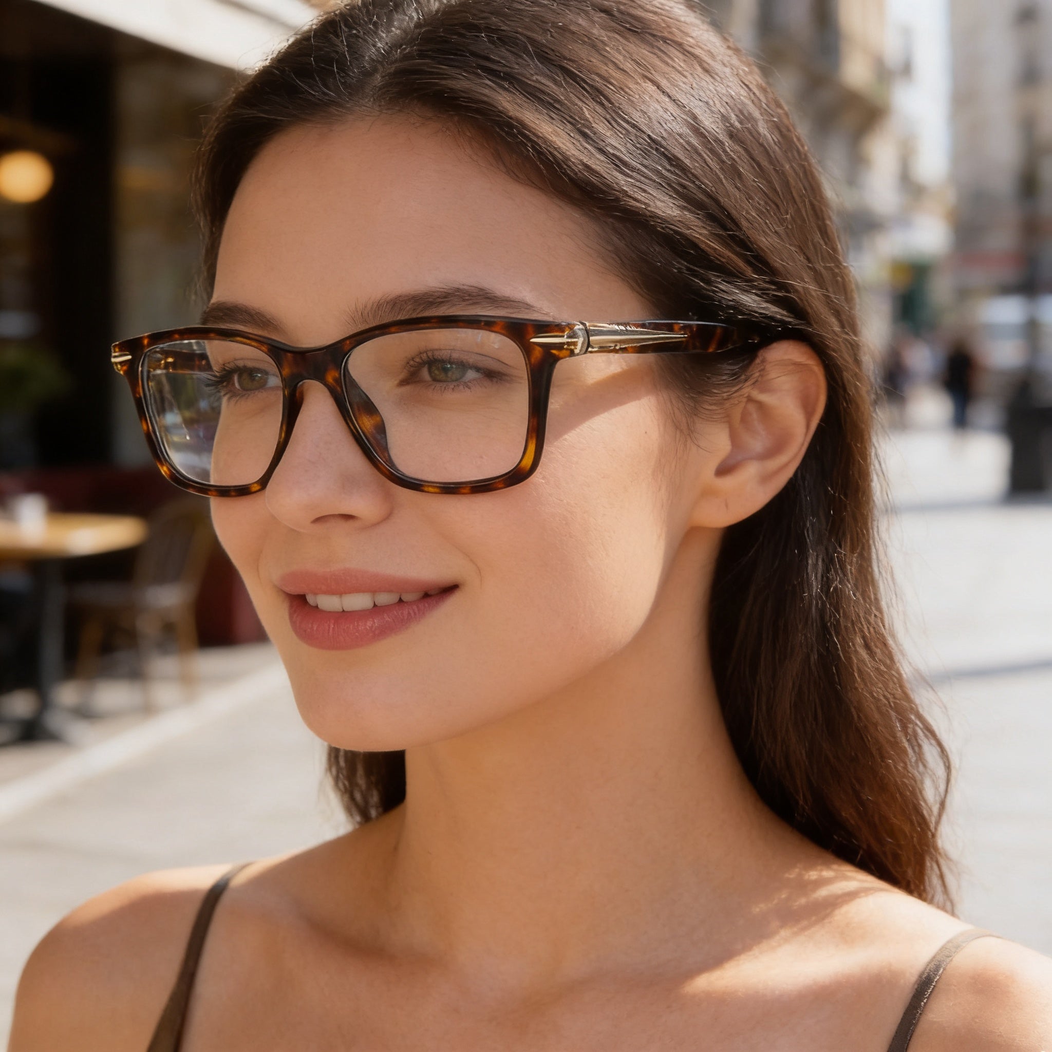 rag & bone RNB7041/G Gafas de Mujer con Montura Habana y Lentes de Plástico, Photo 4