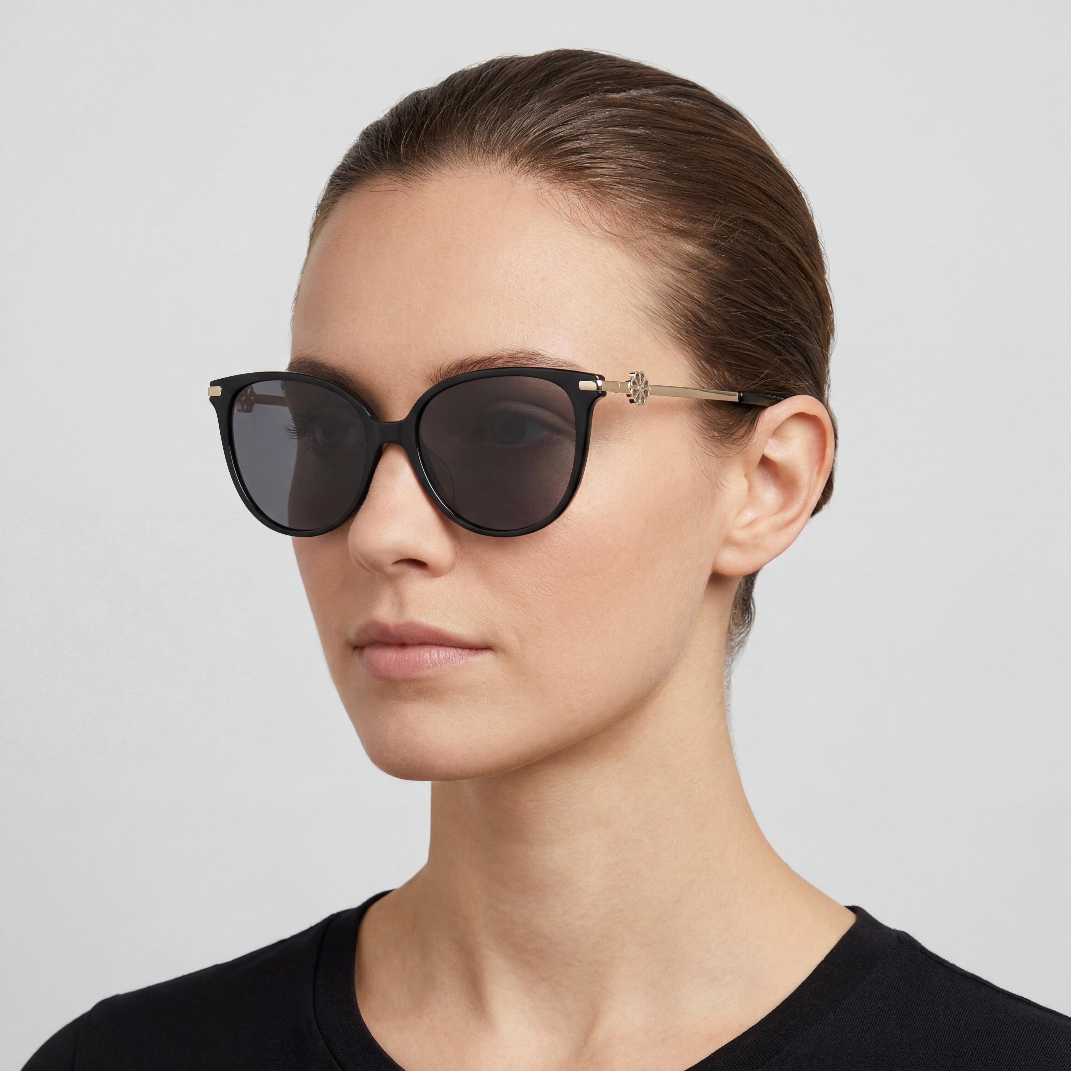 Kate Spade New York Fashionable Classic Women's Plastic Frame UV Protection Sunglasses Black Gray 60mm, Photo 4