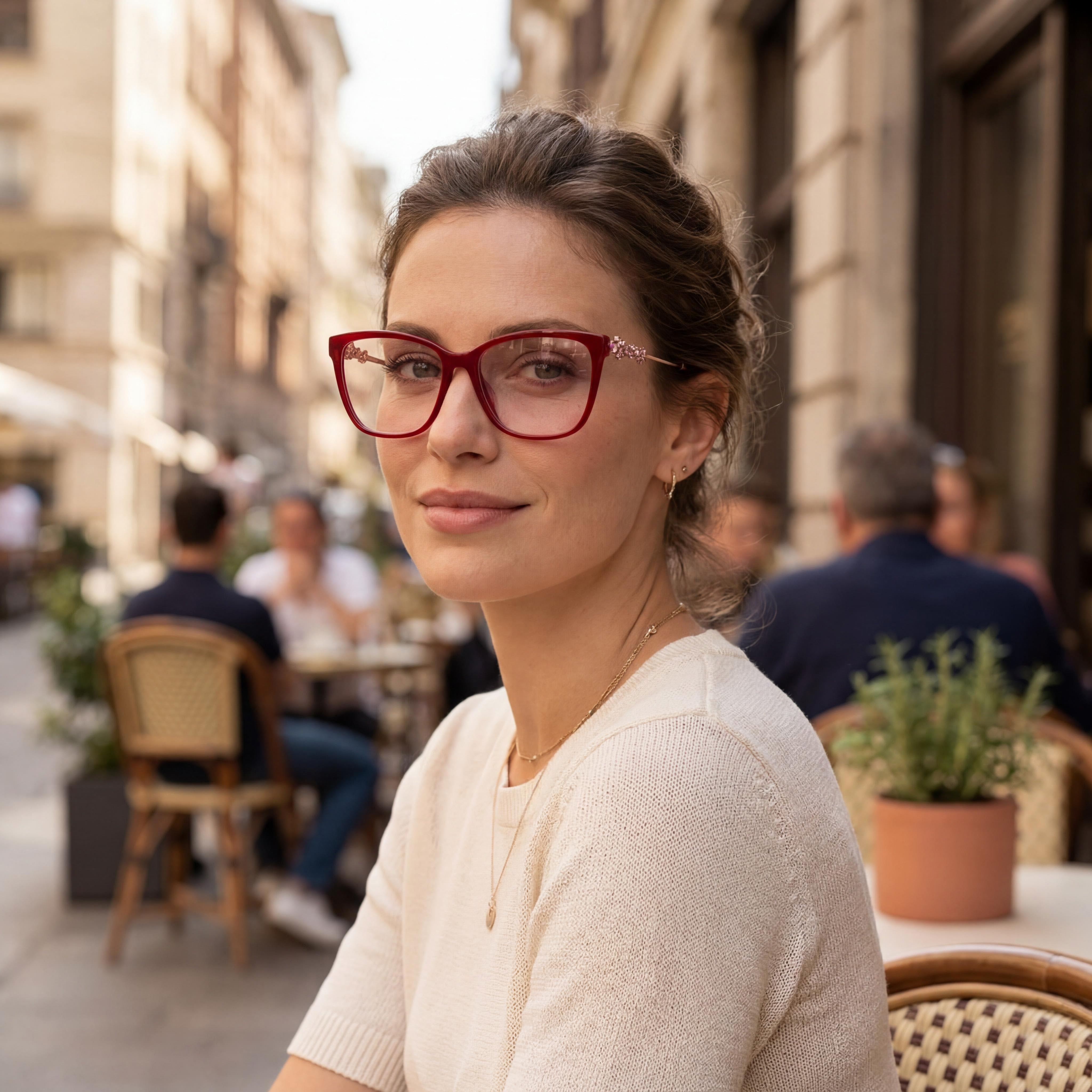 Chopard Casual Women's Eyeglass Frame, Acetate, Burgundy, Lens 55mm, Bridge 16mm, Temple 145mm, Photo 4