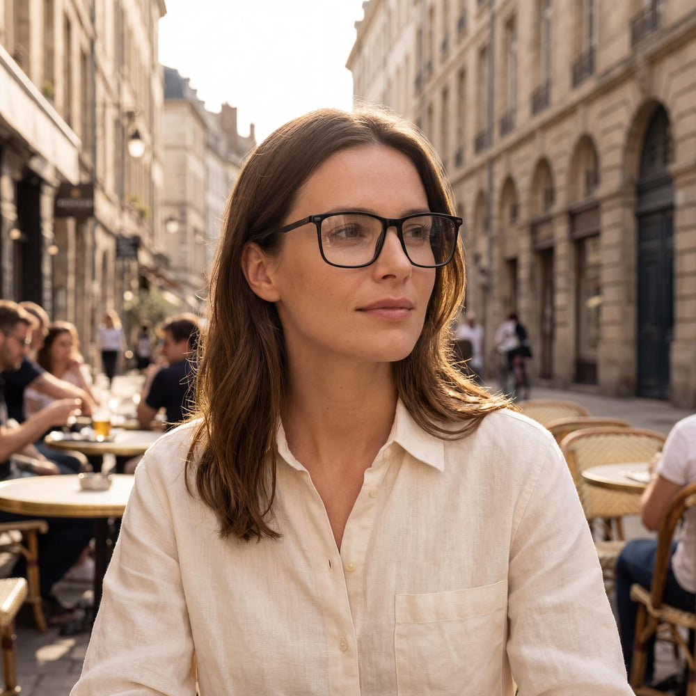 Gafas de sol Hugo Boss Classic para mujer, negras, de rutenio oscuro, montura de acetato claro, no polarizadas, 55 mm