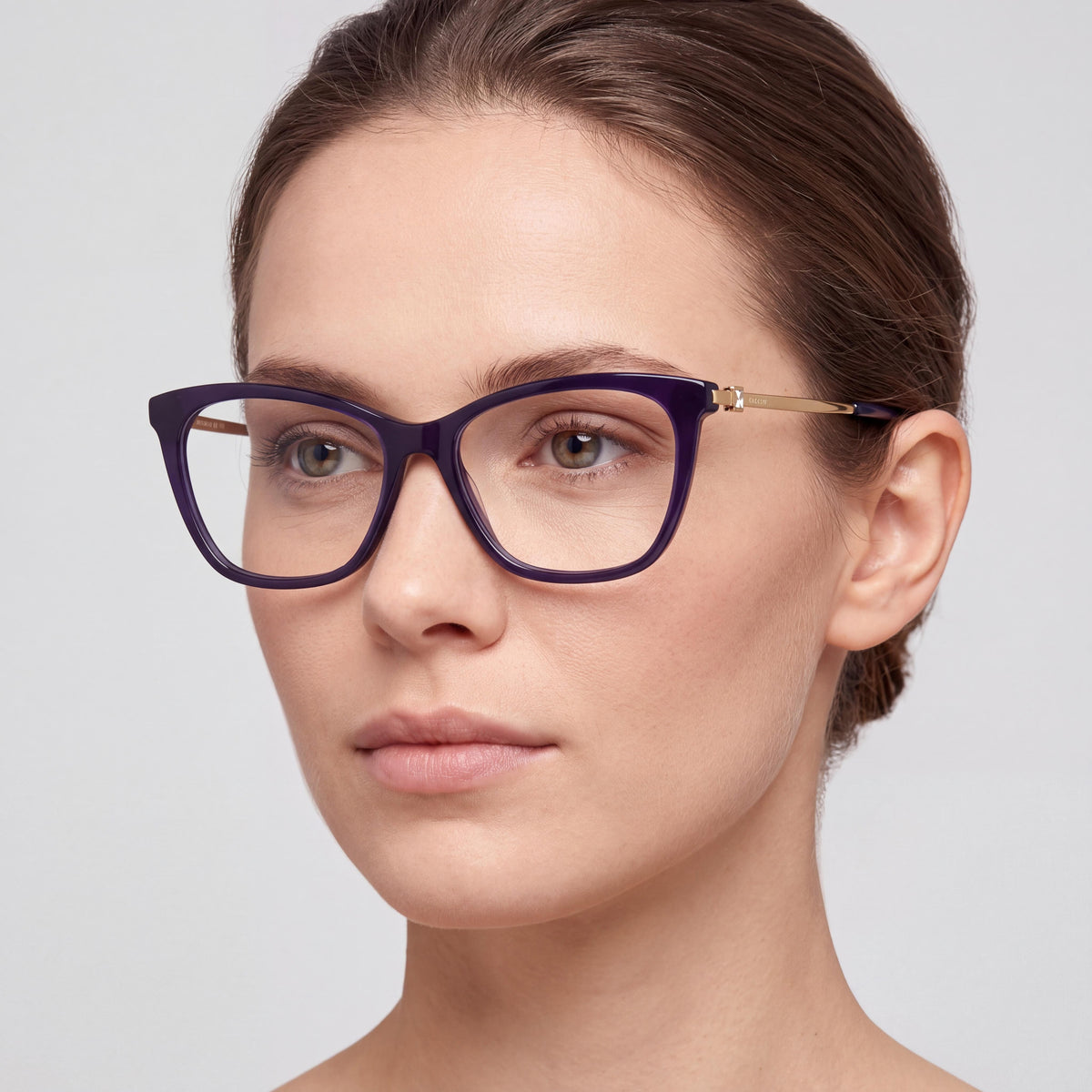 MaxMara Mm5070 Women's Blue Plastic Full Rim Polycarbonate Transparent Lens Eyewear 54-14-140, Photo 4
