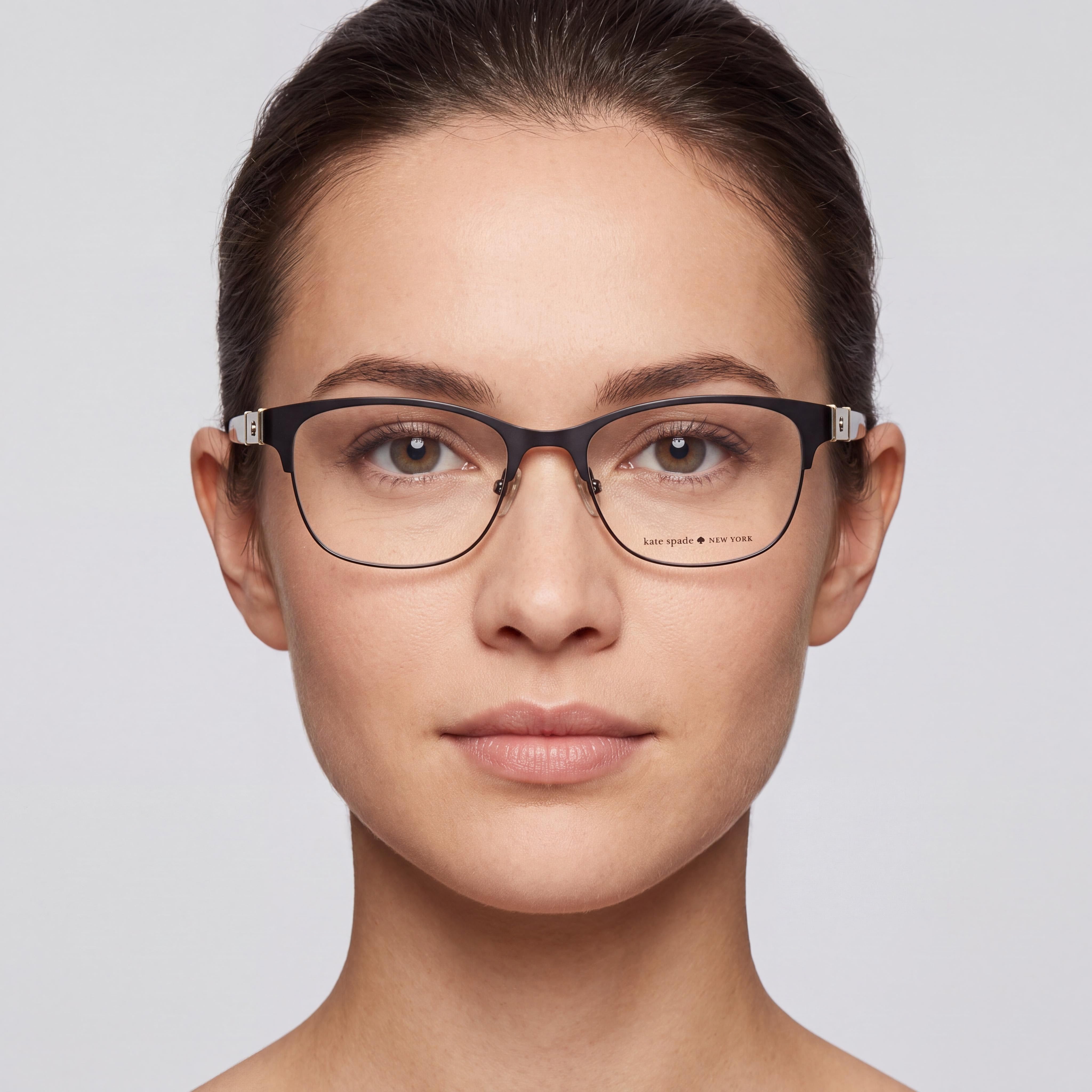 kate spade new york Benedetta Women's Metal Optical Eyewear Frames with Non- Lenses Matte Black 51-16-140mm, Photo 4