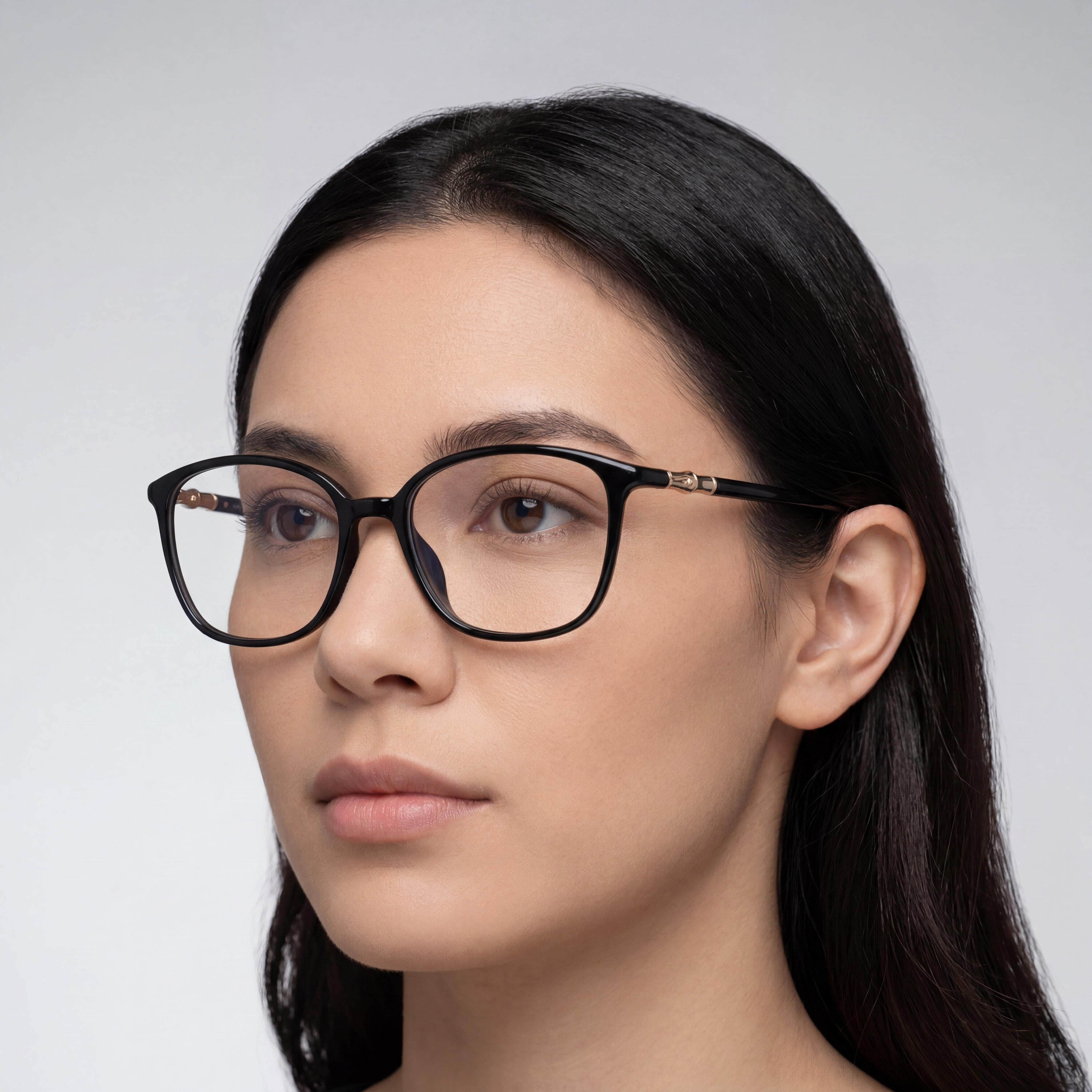 Longchamp LO2706 Black Square Eyeglasses for Women, Plastic, 52mm, Photo 5