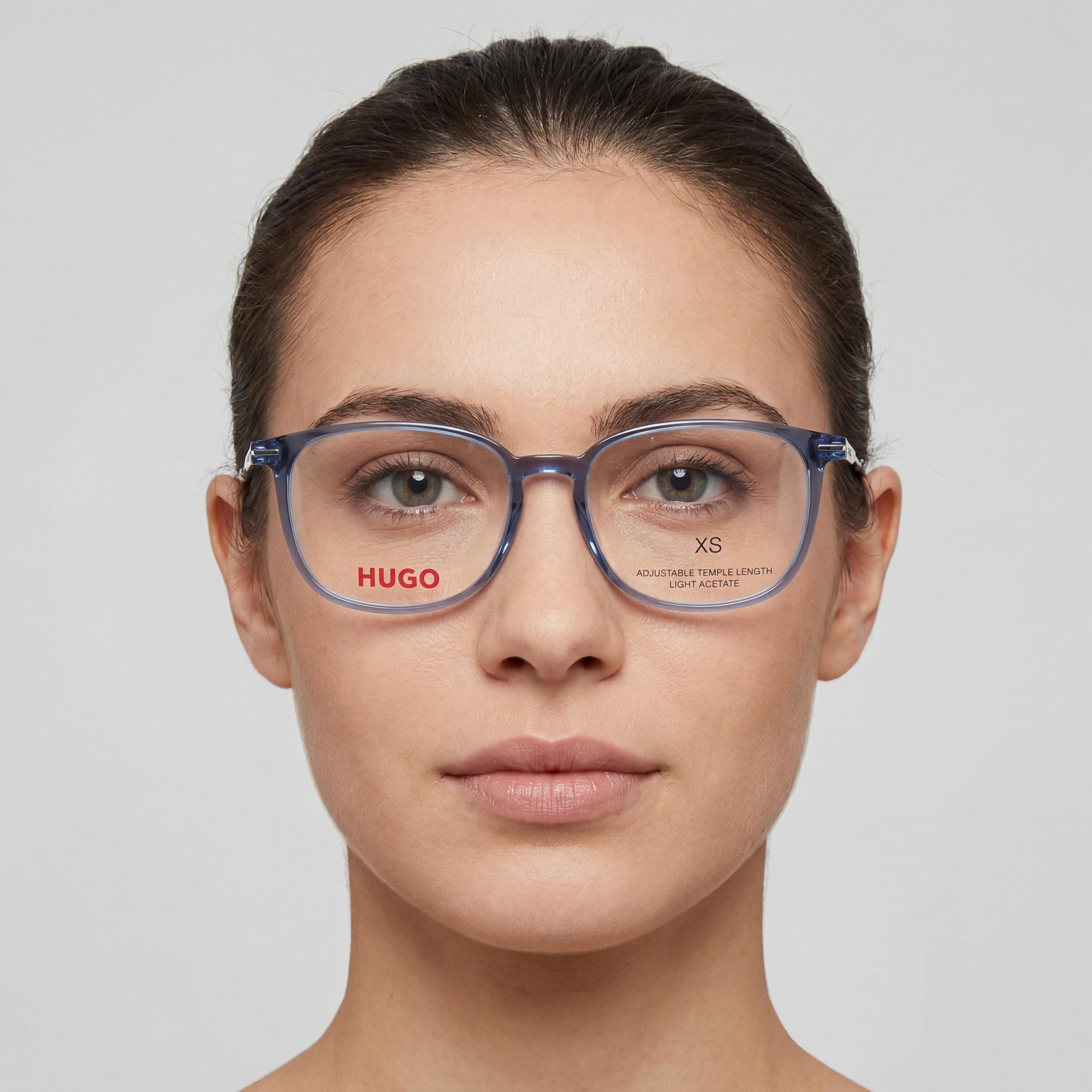 Gafas de sol Hugo Boss HG 1205 para mujer, estilo moderno, con montura de magnesio azul y lentes de policarbonato de 52 mm, Photo 4