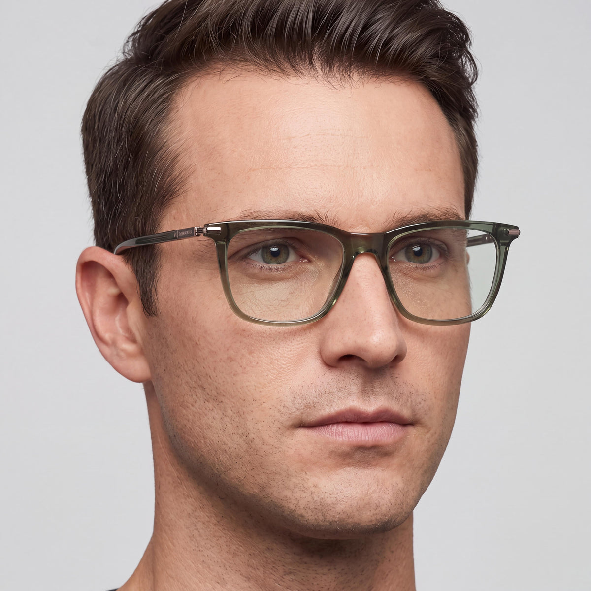 Salvatore Ferragamo Sf3007 Men's Eyewear featuring Metal Transparent Green Frame 53mm, Photo 4