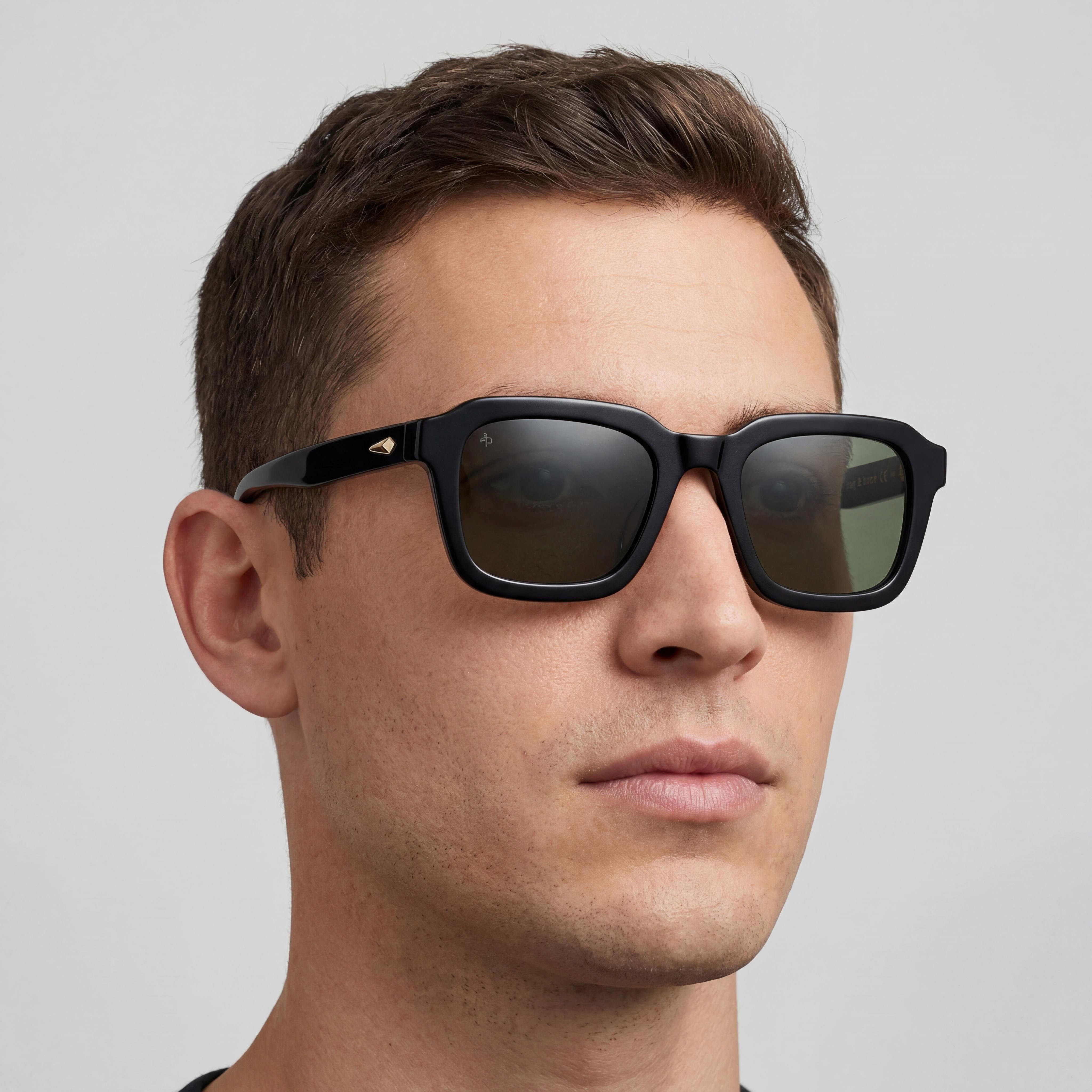 Gafas de sol no polarizadas unisex Rag & Bone Modern Rnb5046/g/s geométricas de acetato negro 51 mm, Photo 5