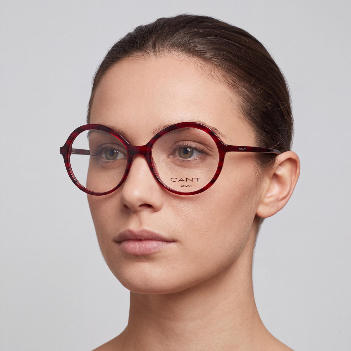 GANT 4148 Women's Shiny Light Brown Plastic Optical Eyeglasses Frames with Clear Demo Lenses 54-17-140, Photo 4