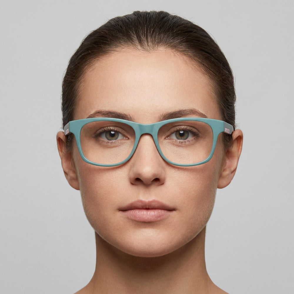 Lacoste L2913 Matte Green Square Eyeglasses for Women, Acetate, 53mm