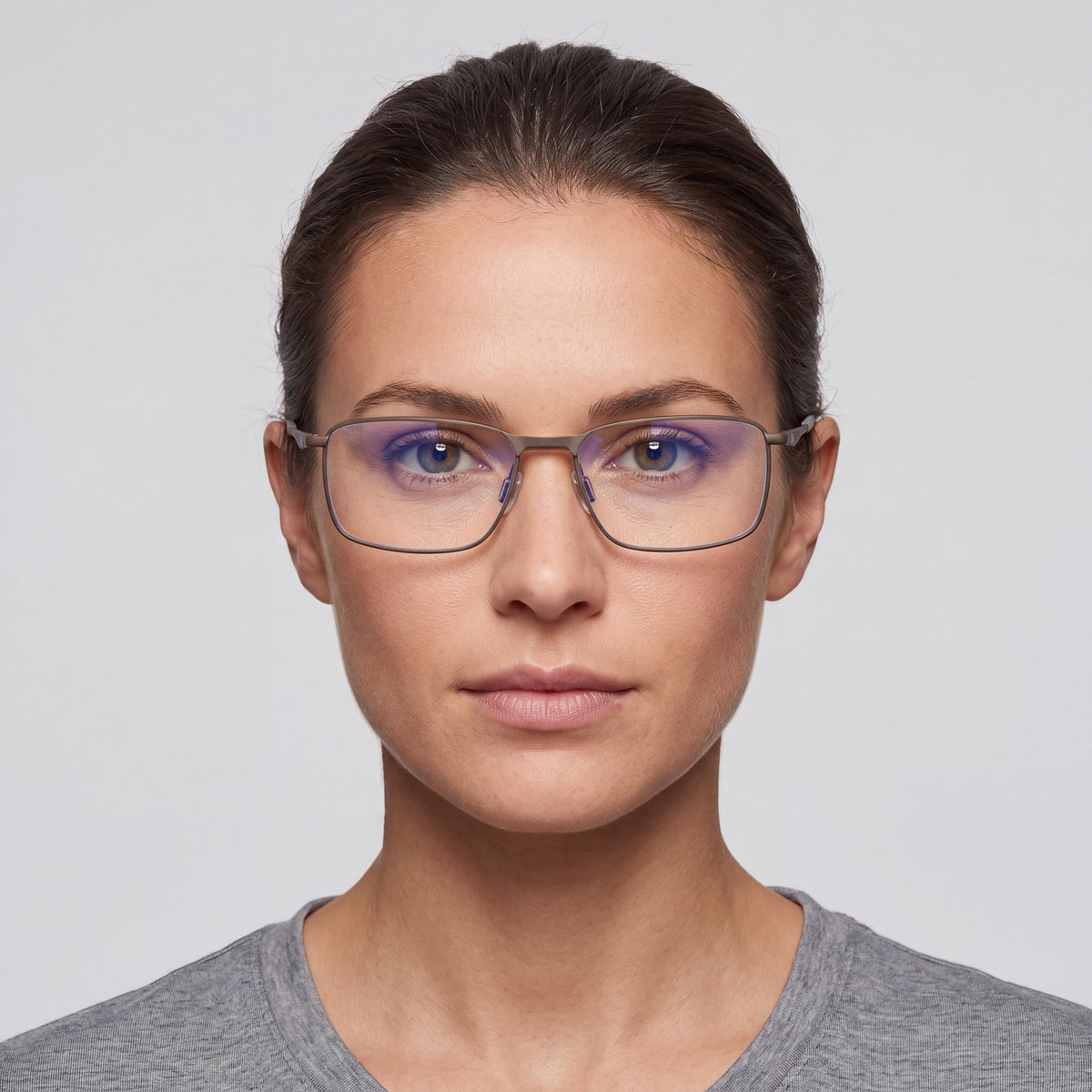 Under Armour Women's Classic Grey Brown Stainless Steel Non- Eyewear 55-16-145, Photo 3