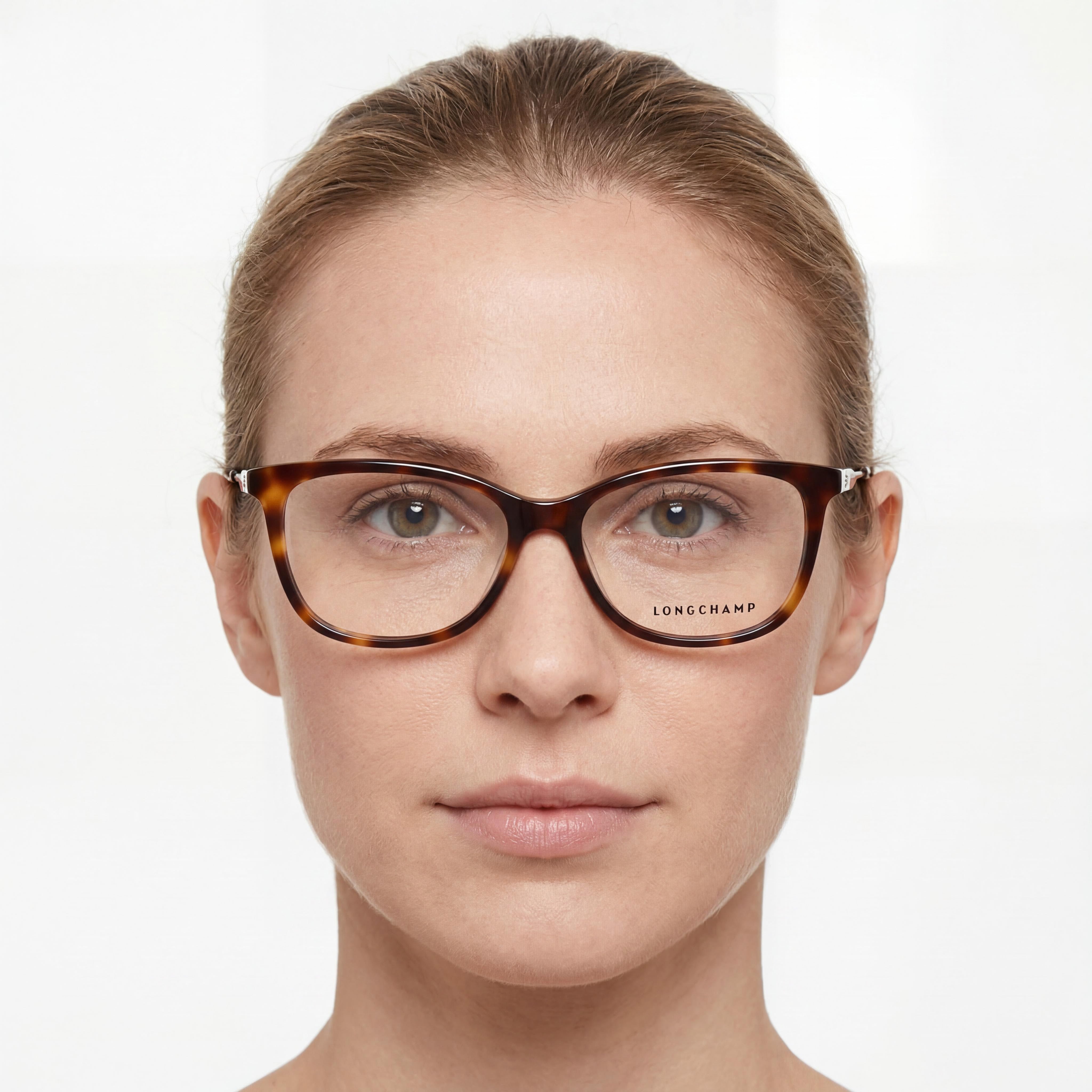 Longchamp LO2675 Women's Warm Havana Frame Acetate Rectangular Full Rim Eyeglasses 54mm, Photo 5