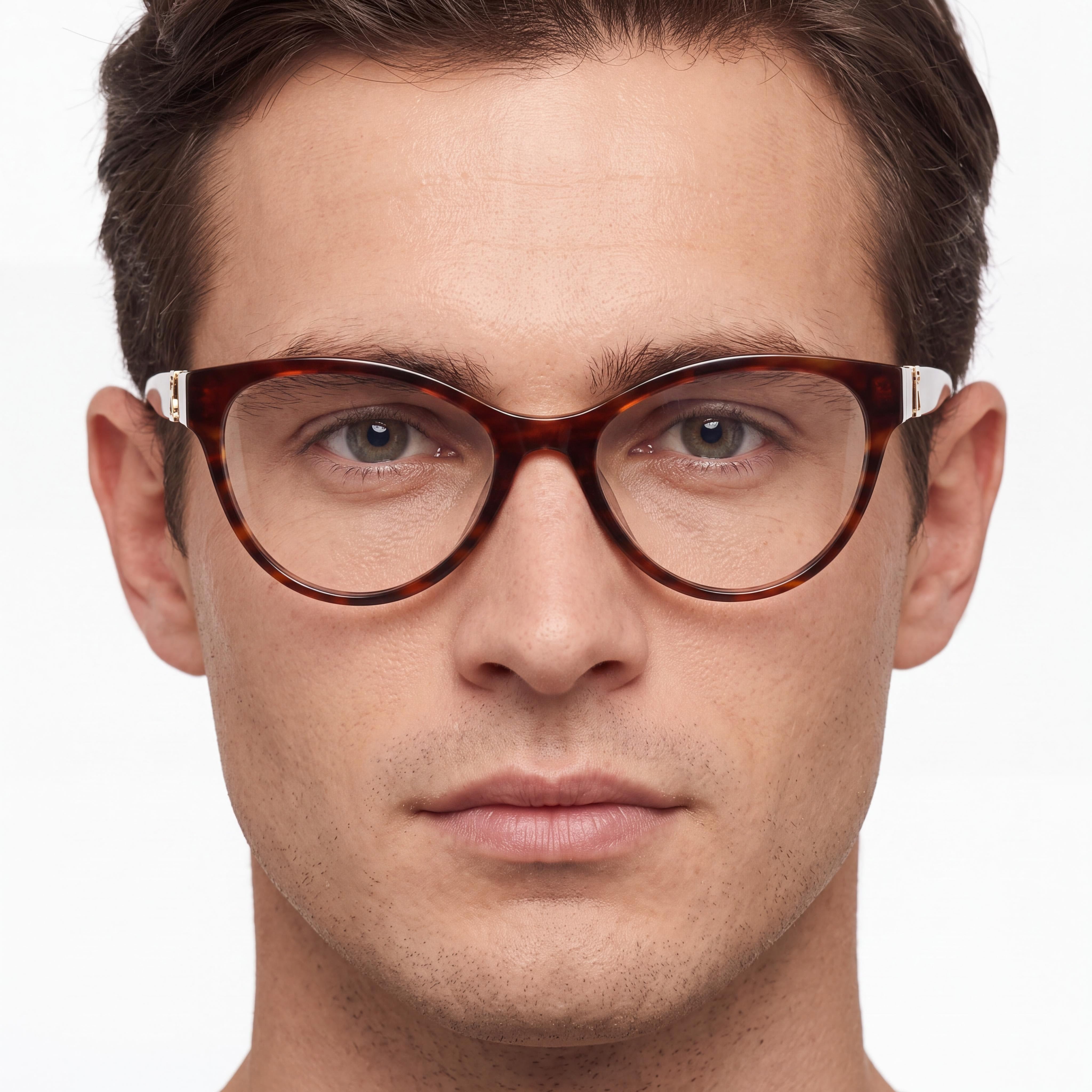 Gafas de hombre Ralph Lauren Rl 6238u con montura de acetato Havana a rayas y lentes 54-17-145mm, Photo 4