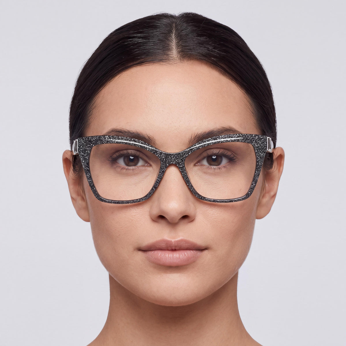GUESS by Marciano GM 50009 Classic Women's Shiny Black Plastic Frame Multicolor Non- Eyewear 55/16/145, Photo 5