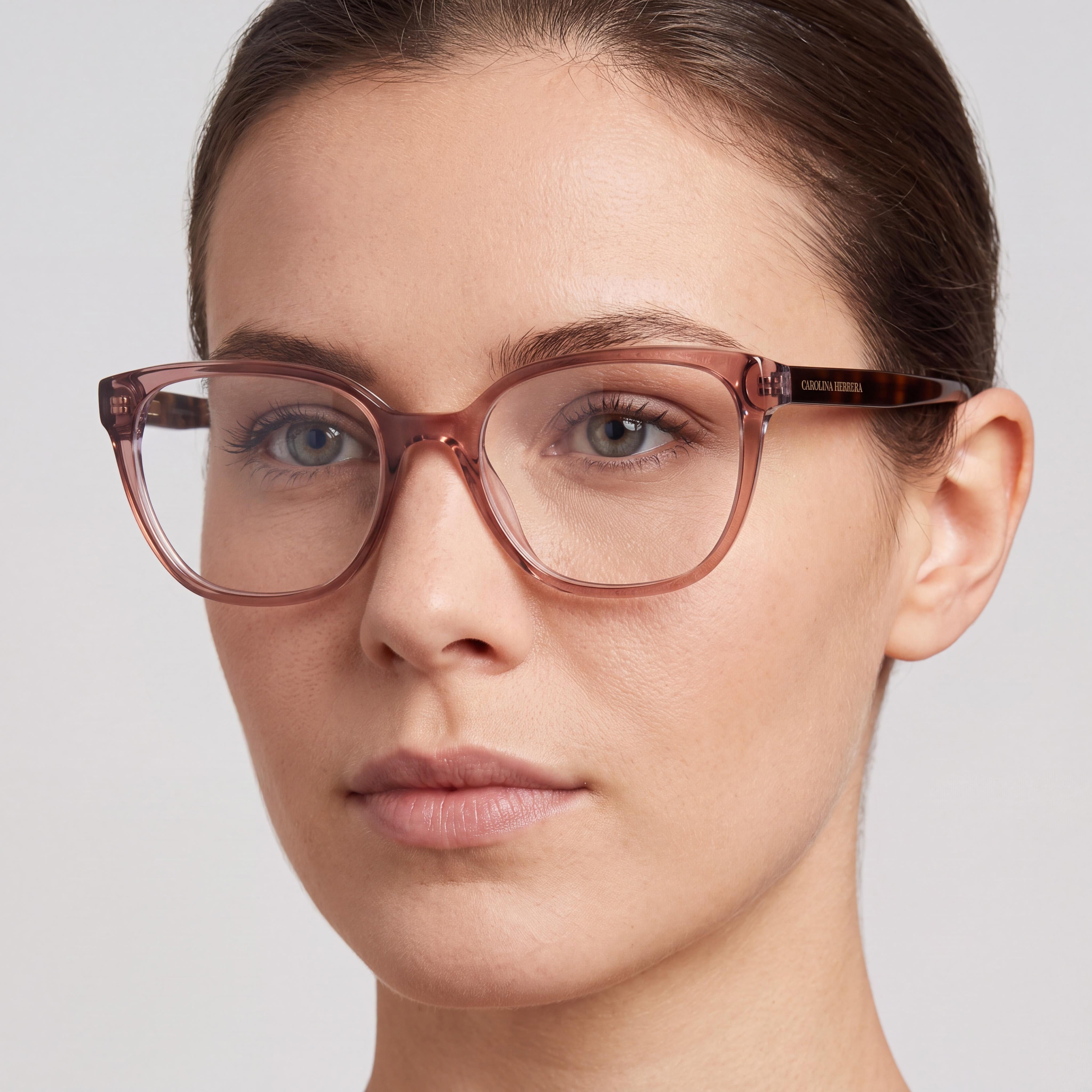 Carolina Herrera Her 0214 Women's Brown Grey Acetate Casual Eyewear 52mm, Photo 4