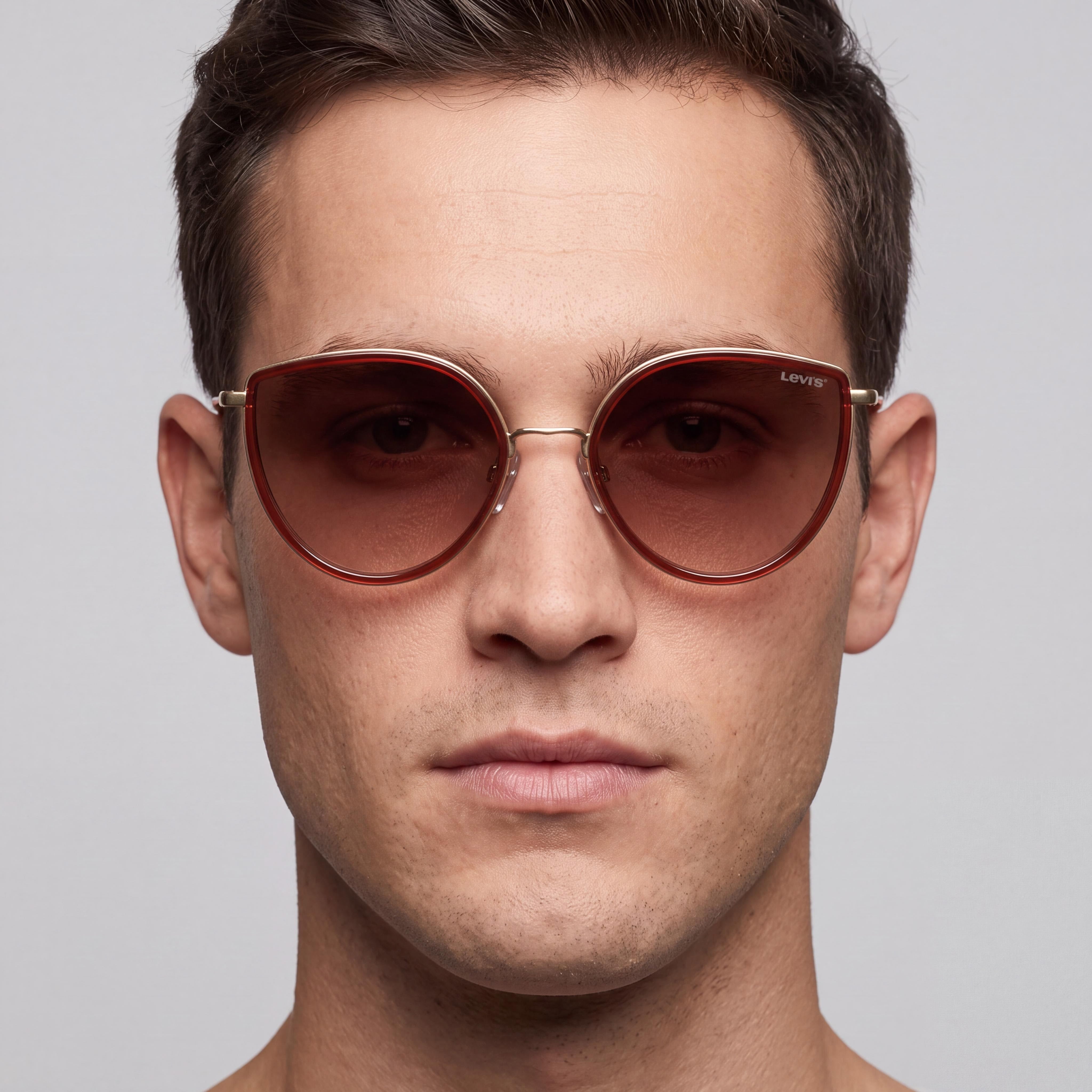 Levi's LV 5011 Casual Men's Brown Stainless Steel Frame Brown Shaded Non-Polarized UV Protection Sunglasses 56mm, Photo 4