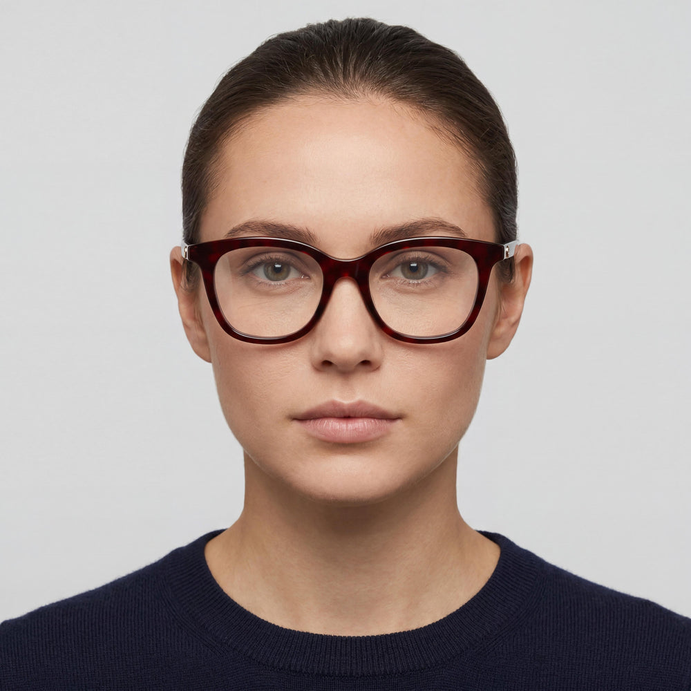 Gucci Gg1864o-003 Women's Tortoise Havana Blue Transparent Optical Frames with Multicolor Lenses 50/18/145