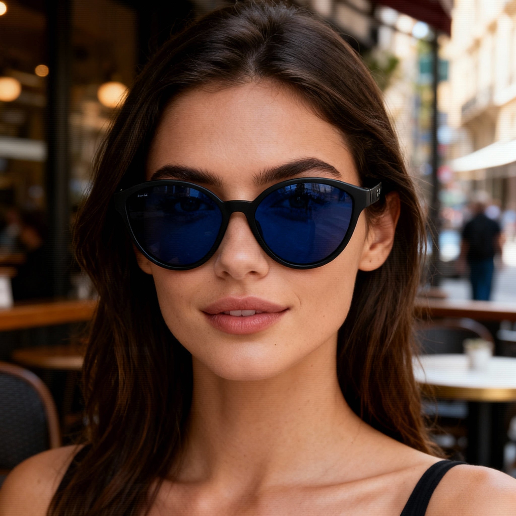 adidas Women's Sp0012 Non-Polarized Sunglasses, Matte Black Plastic 61mm Light Purple/Grey, Photo 3