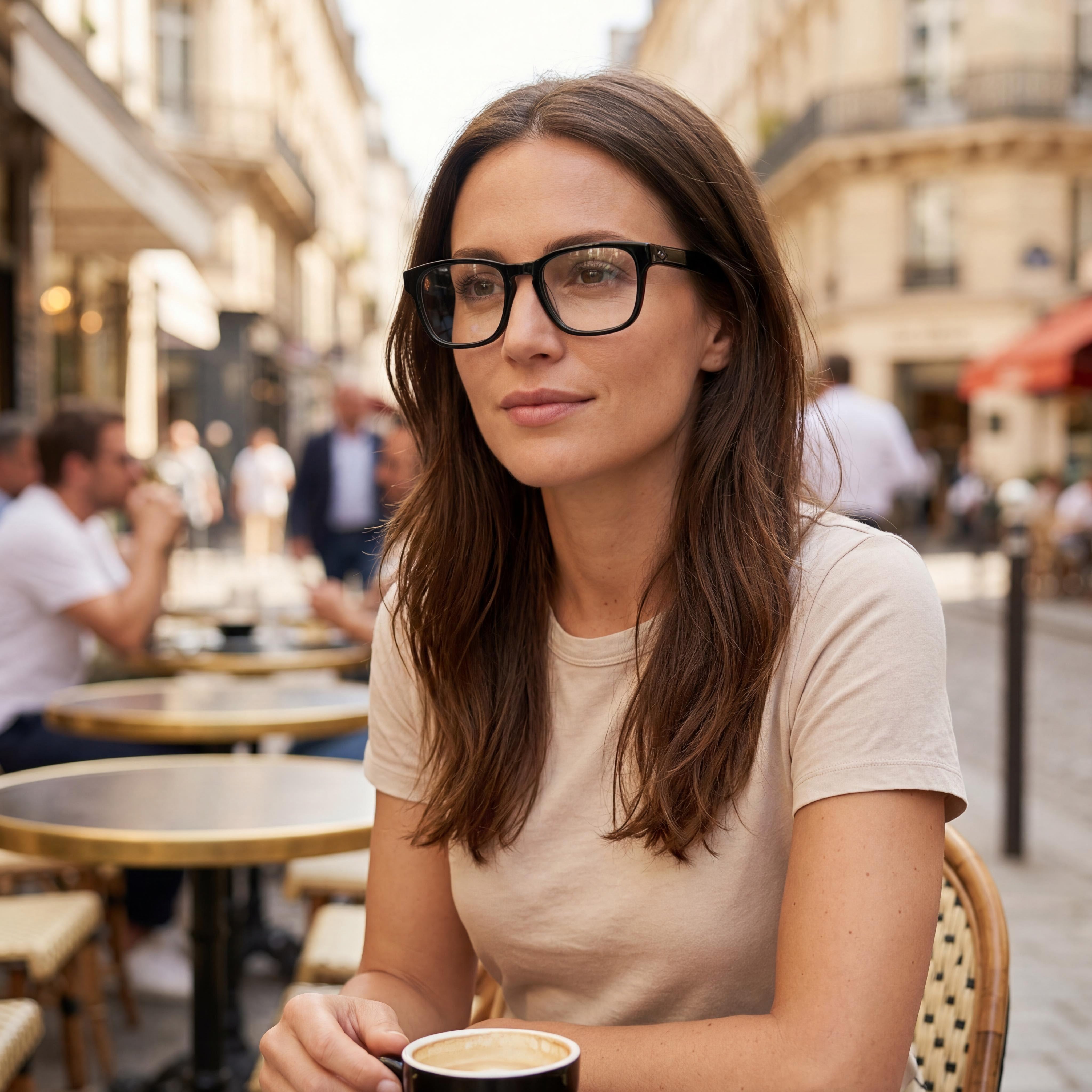 rag & bone Modern RNB7032/G Unisex Acetate Square Light Adaptive Full Rim Black Eyeglasses 54-20-145, Photo 5