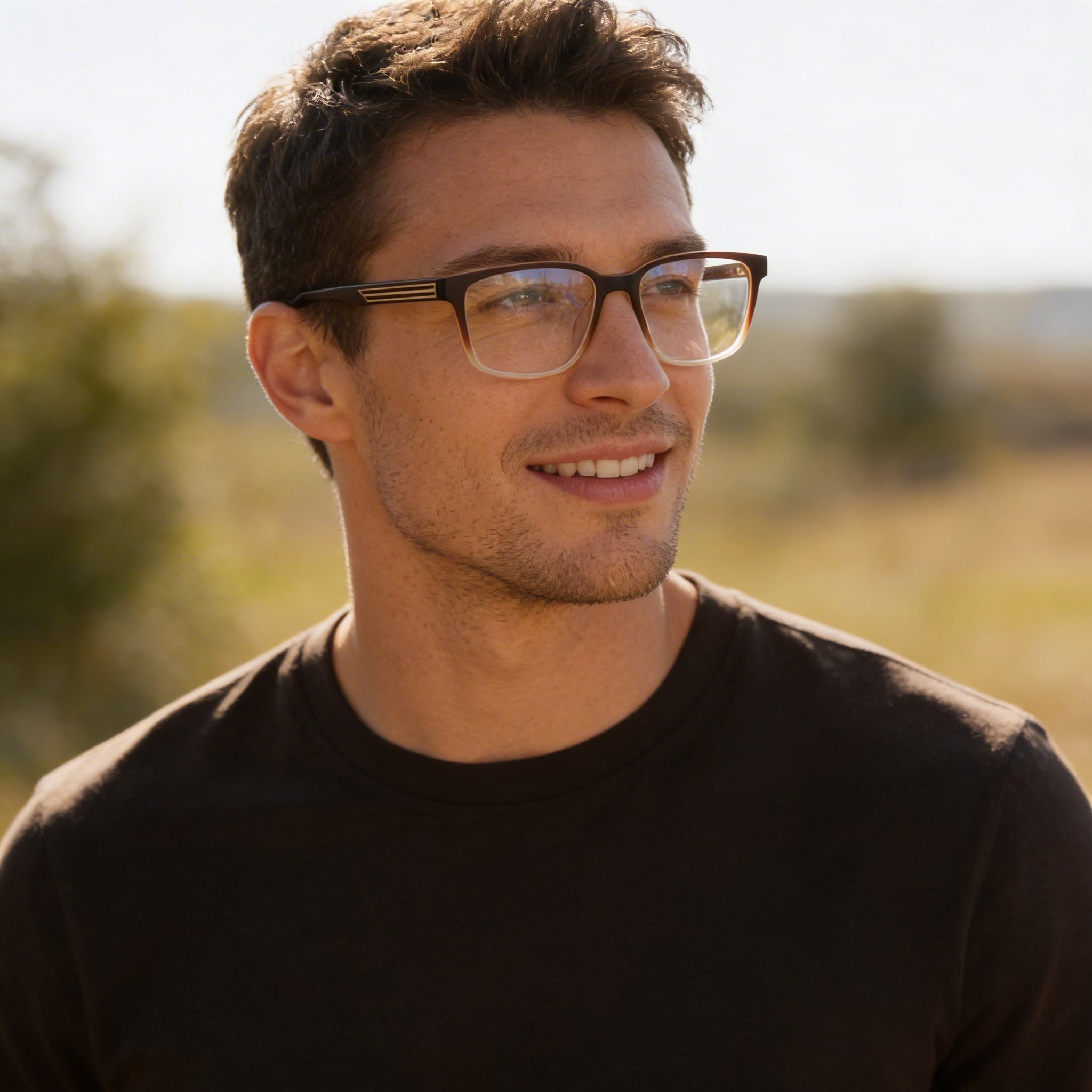 Joe Joe4102 Gafas Ópticas para Hombre, Montura de Acetato en Marrón con Lentes No-Policarbonato, Tamaño 54-18-140mm, Photo 4