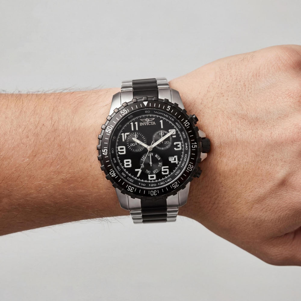 Invicta Cronógrafo Reloj de Acero Inoxidable para Hombre, 45 mm