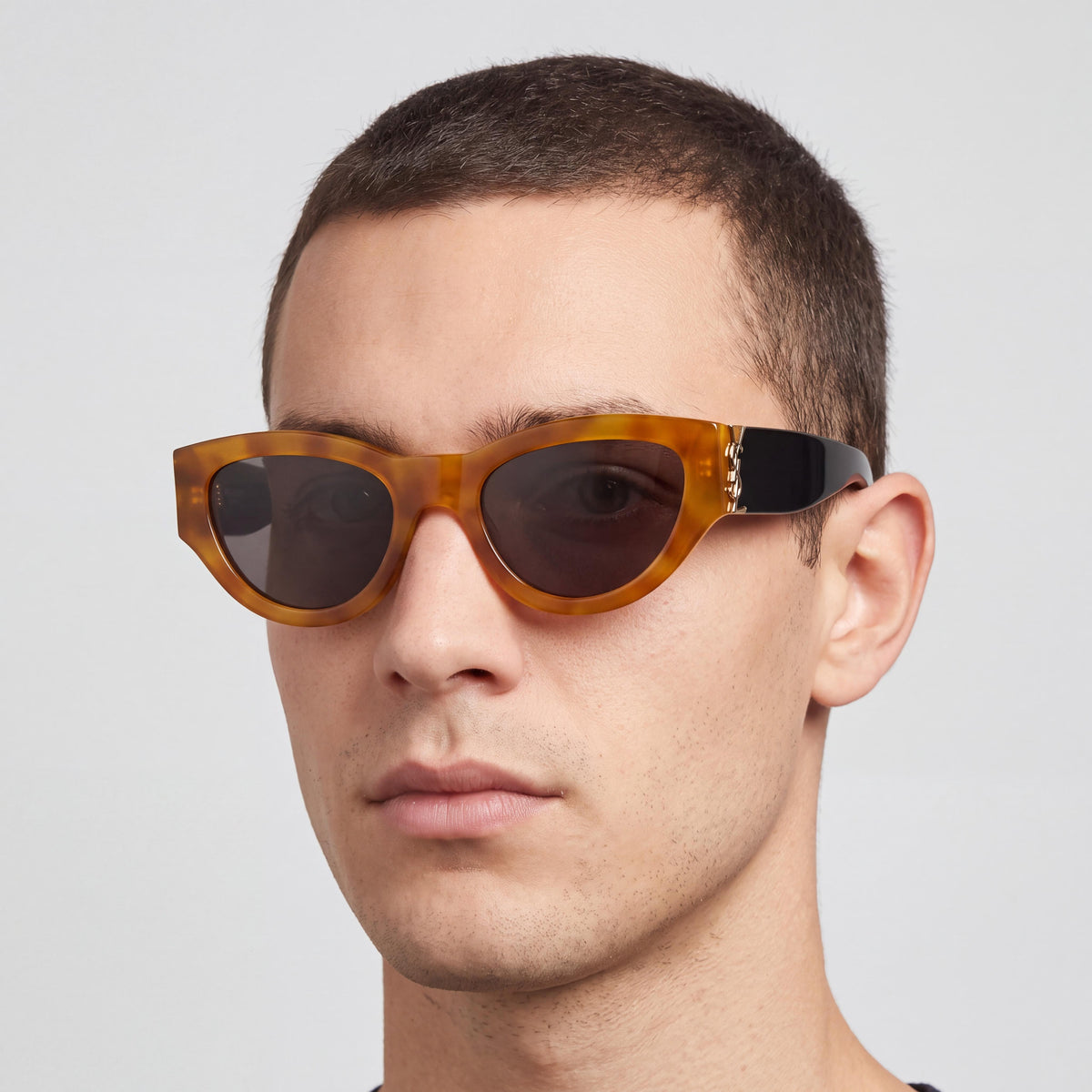Yves Saint Laurent Casual SL M94/F Men's Recycled Non-Polarized Havana Black Sunglasses 53mm, Photo 5