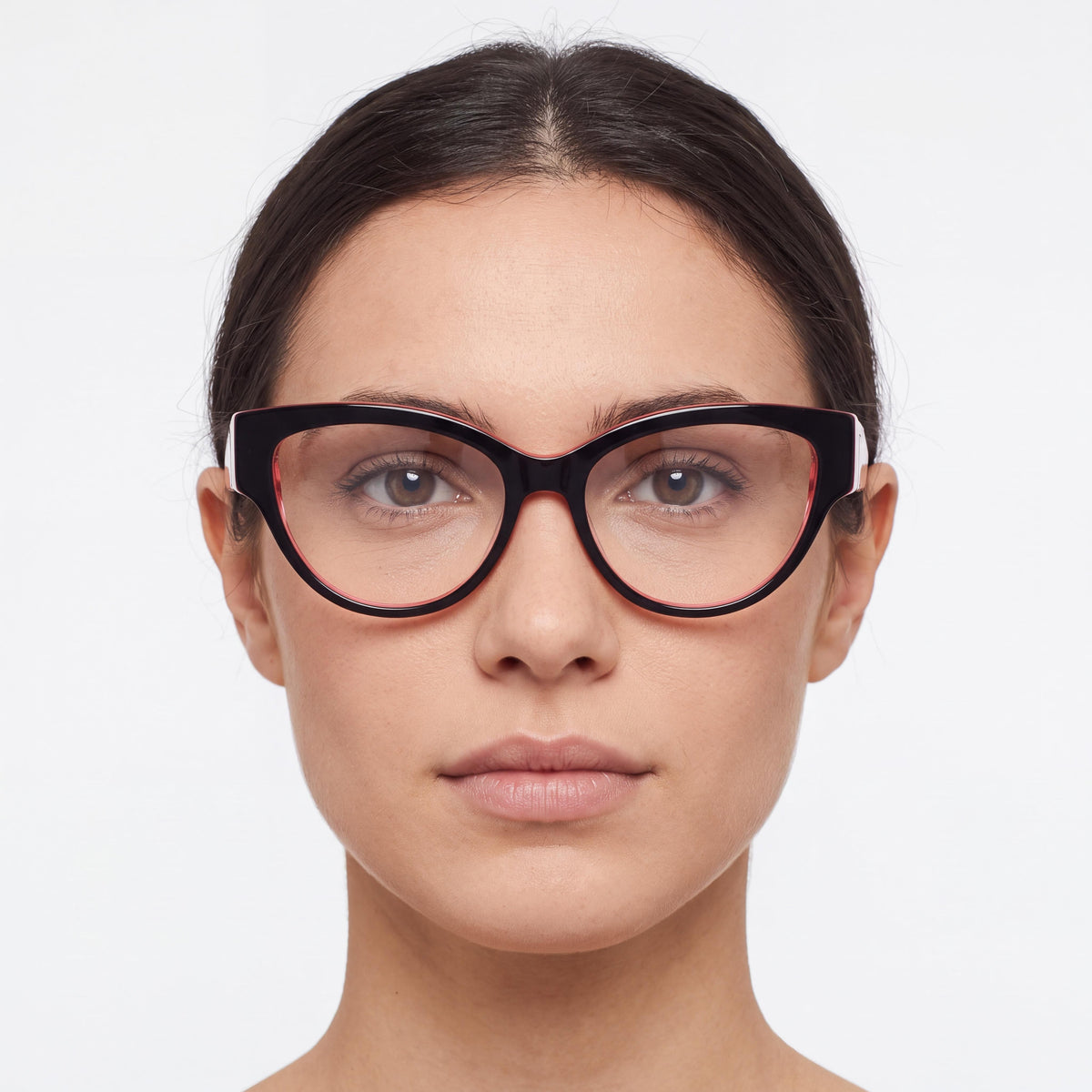 Max&Co. Casual Women's Optical Eyewear Black Acetate Frame Transparent Plastic Lenses 53-16-140, Photo 4