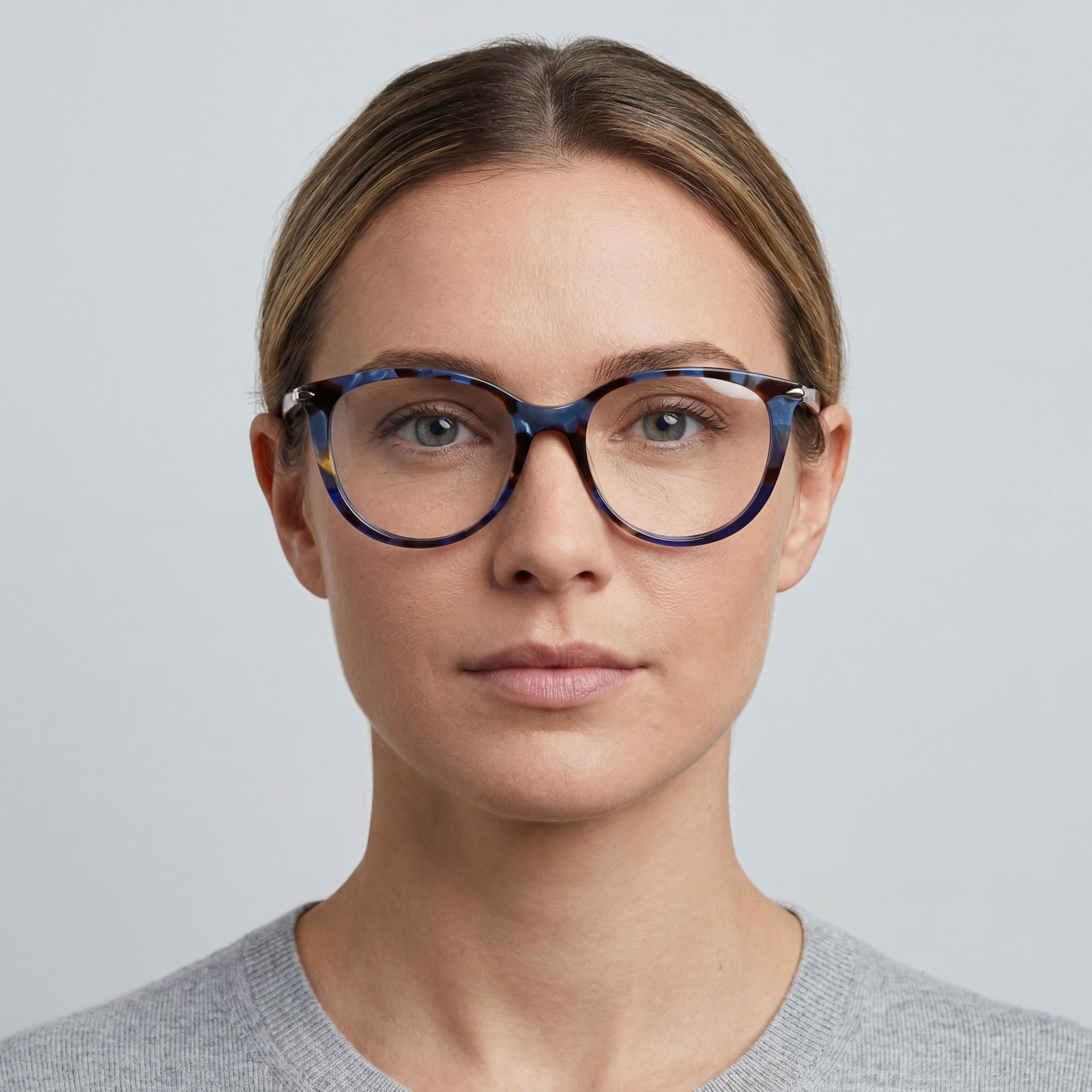 Rag & Bone Rnb 3023 Women's Blue Havana Acetate Frame with Lenses Eyewear 51mm Lens Width, Photo 4